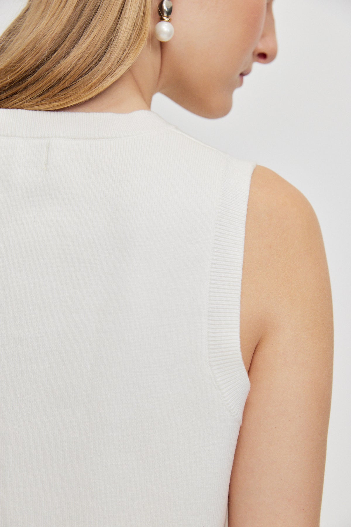 LAYERED-LOOK KNITTED TOP