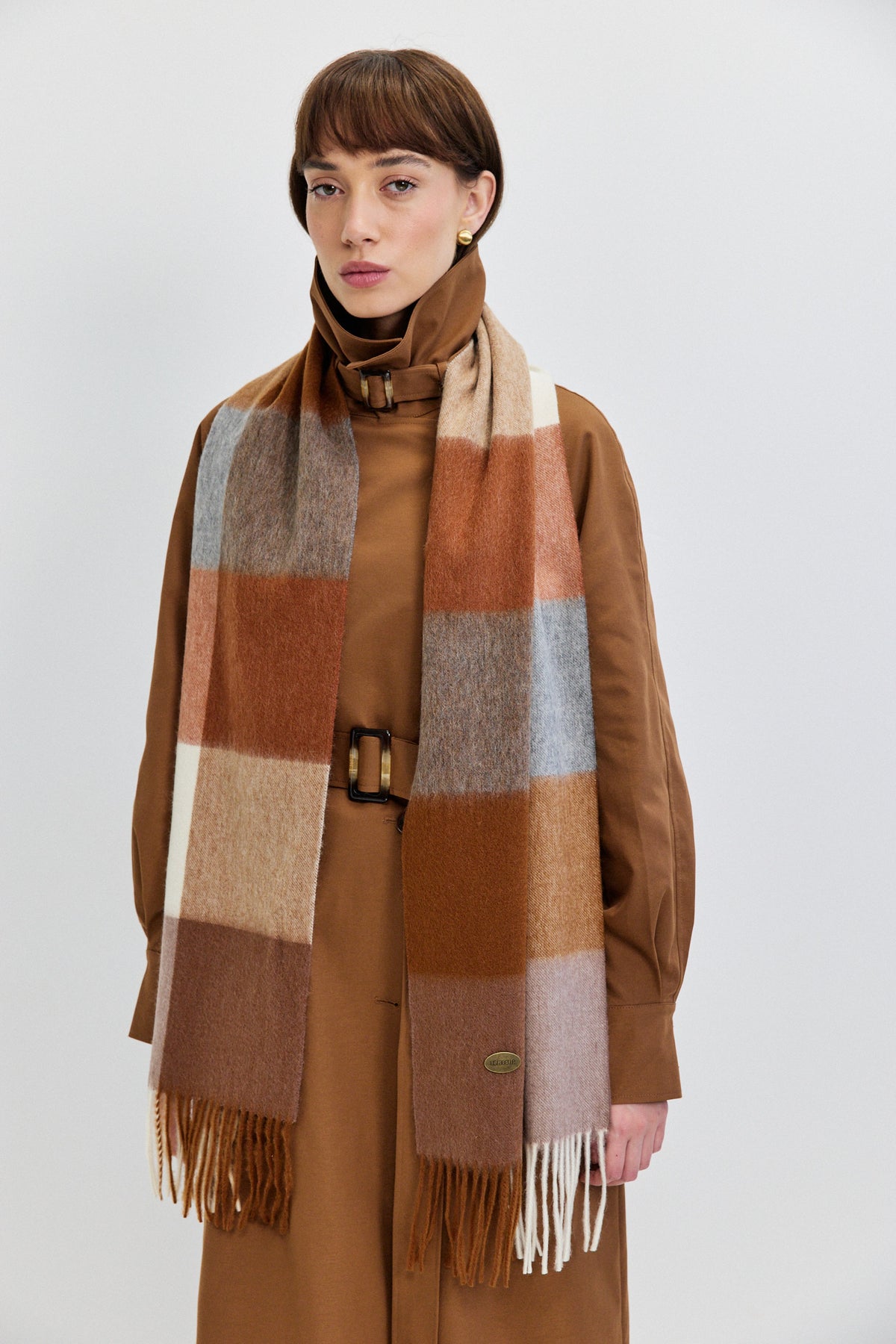 CHECKED SCARF