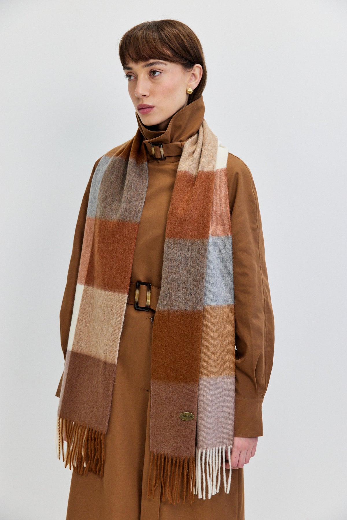 CHECKED SCARF