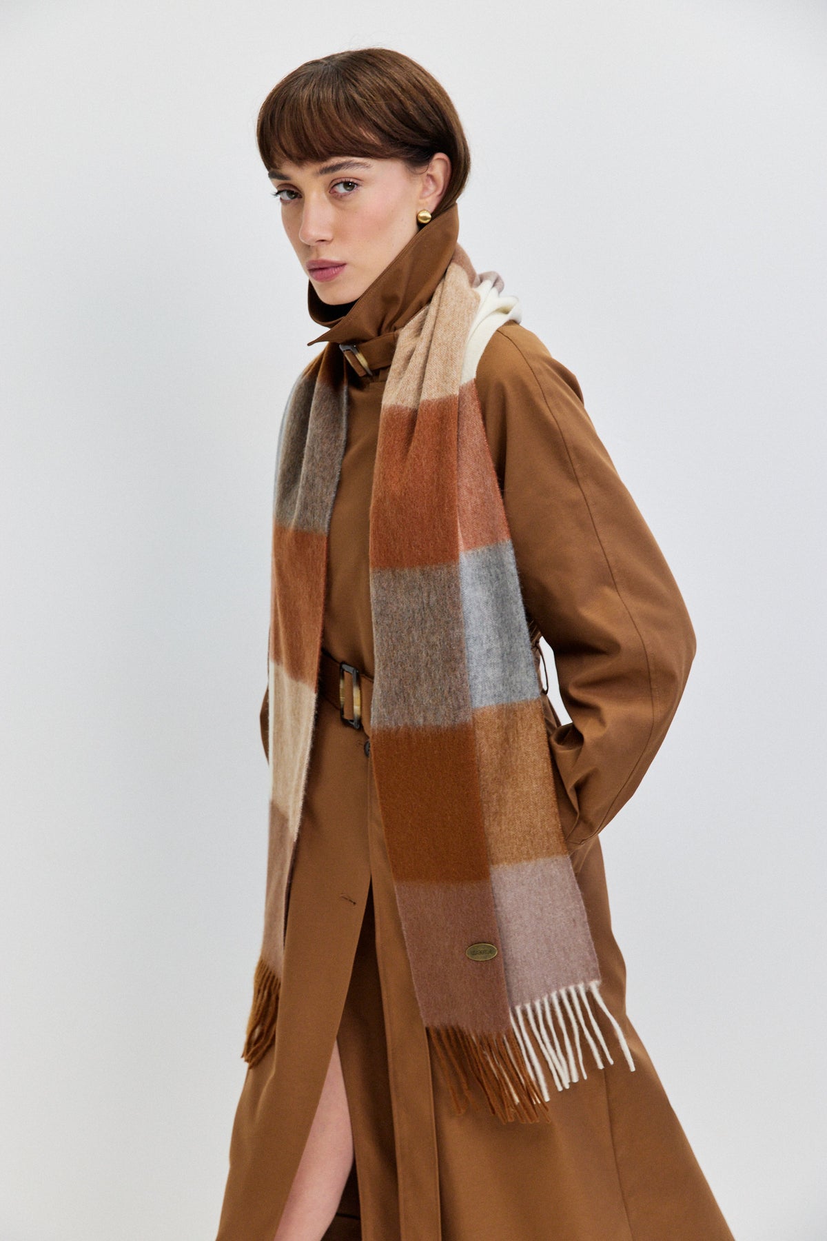 CHECKED SCARF