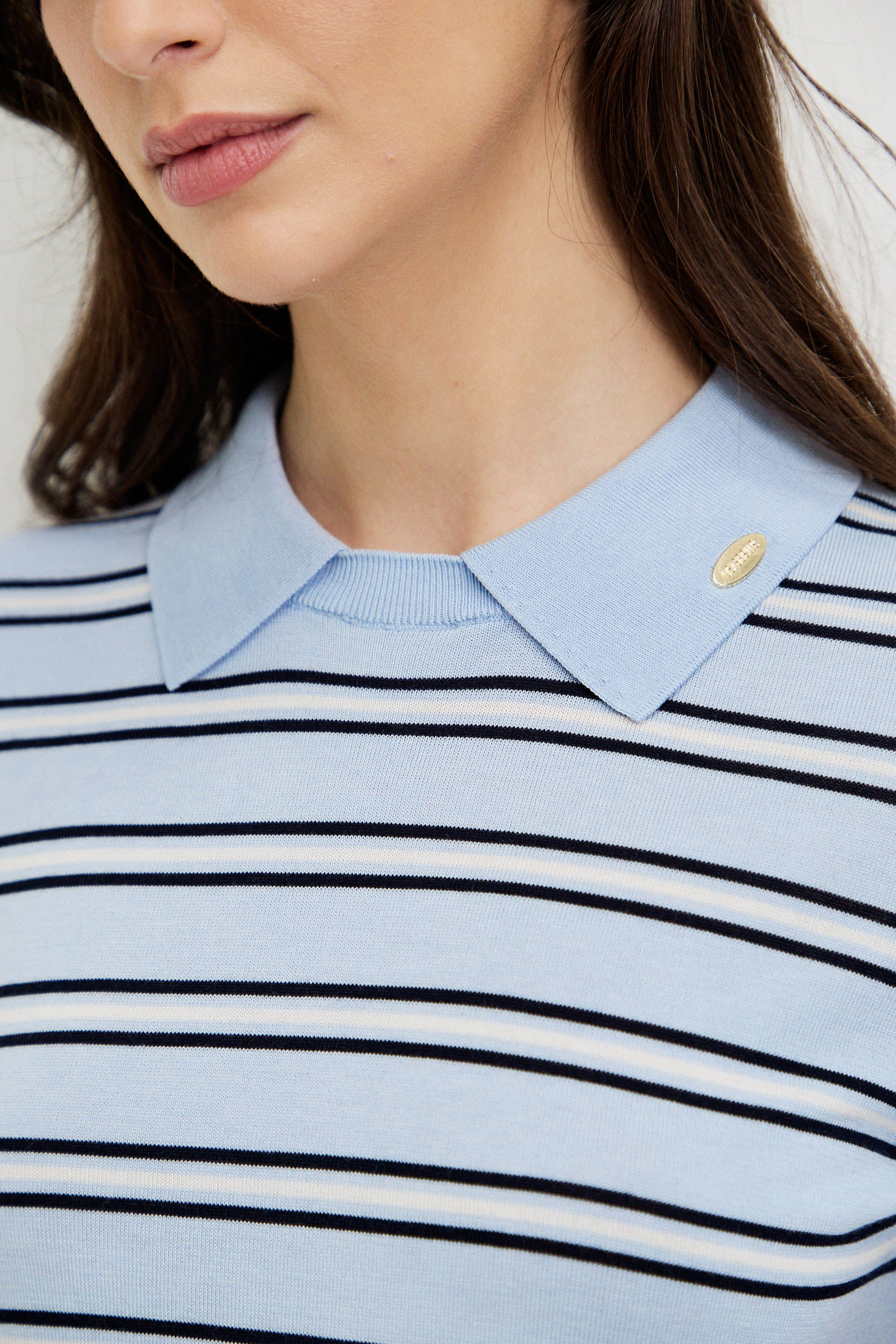LYOCELL STRIPE POLO