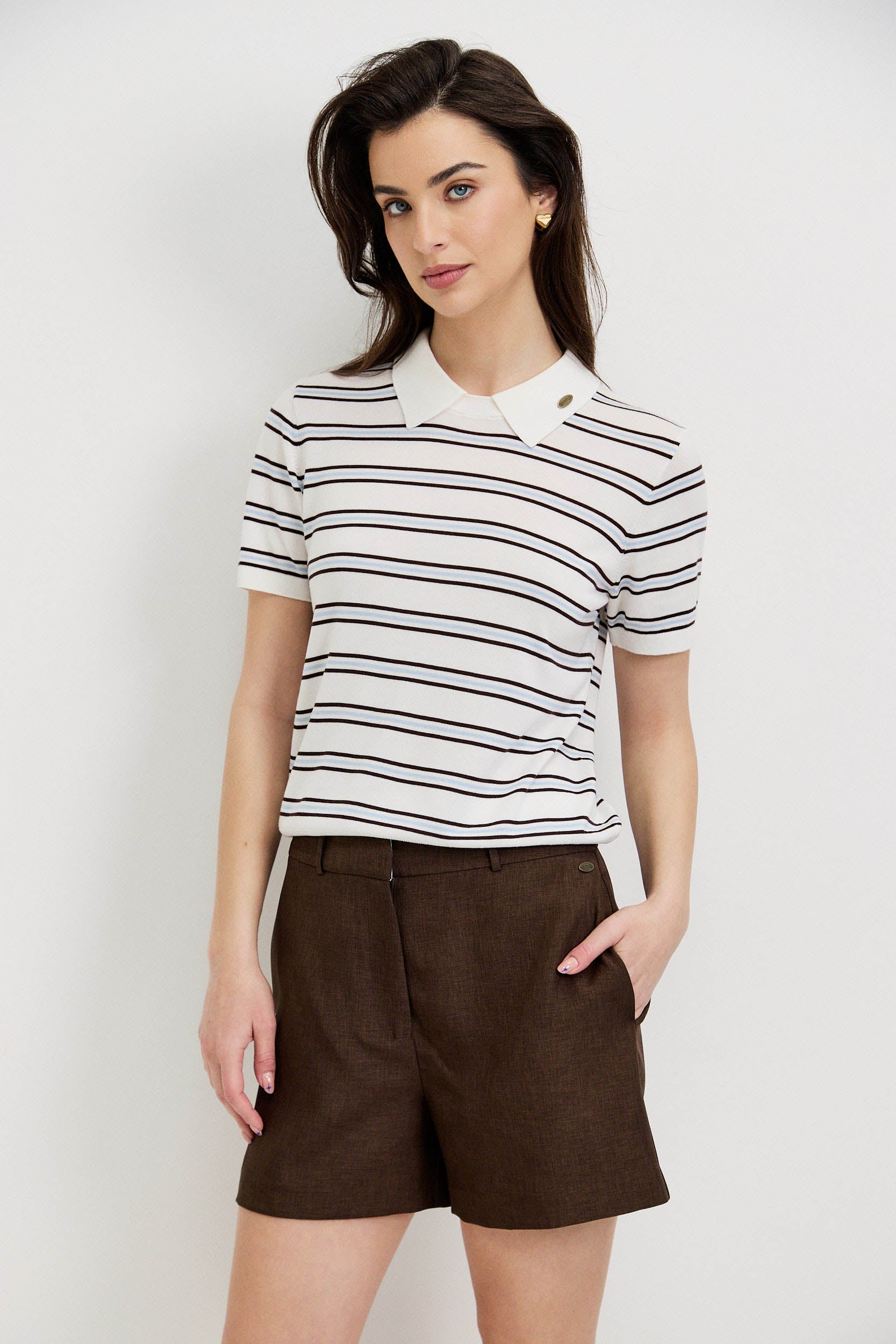 LYOCELL STRIPE POLO
