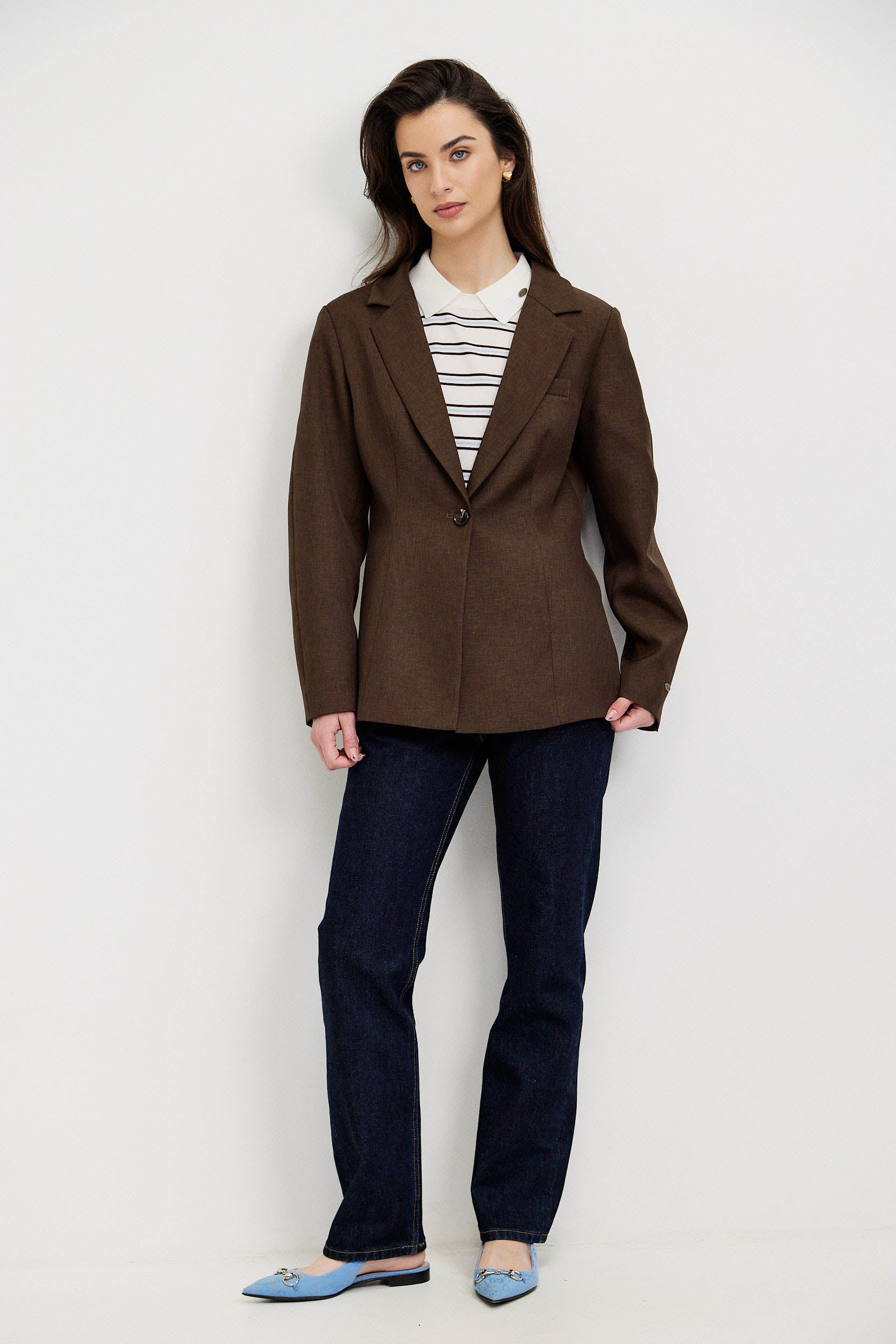 TAILORED JACKET WITH BALLOON SLEEVES