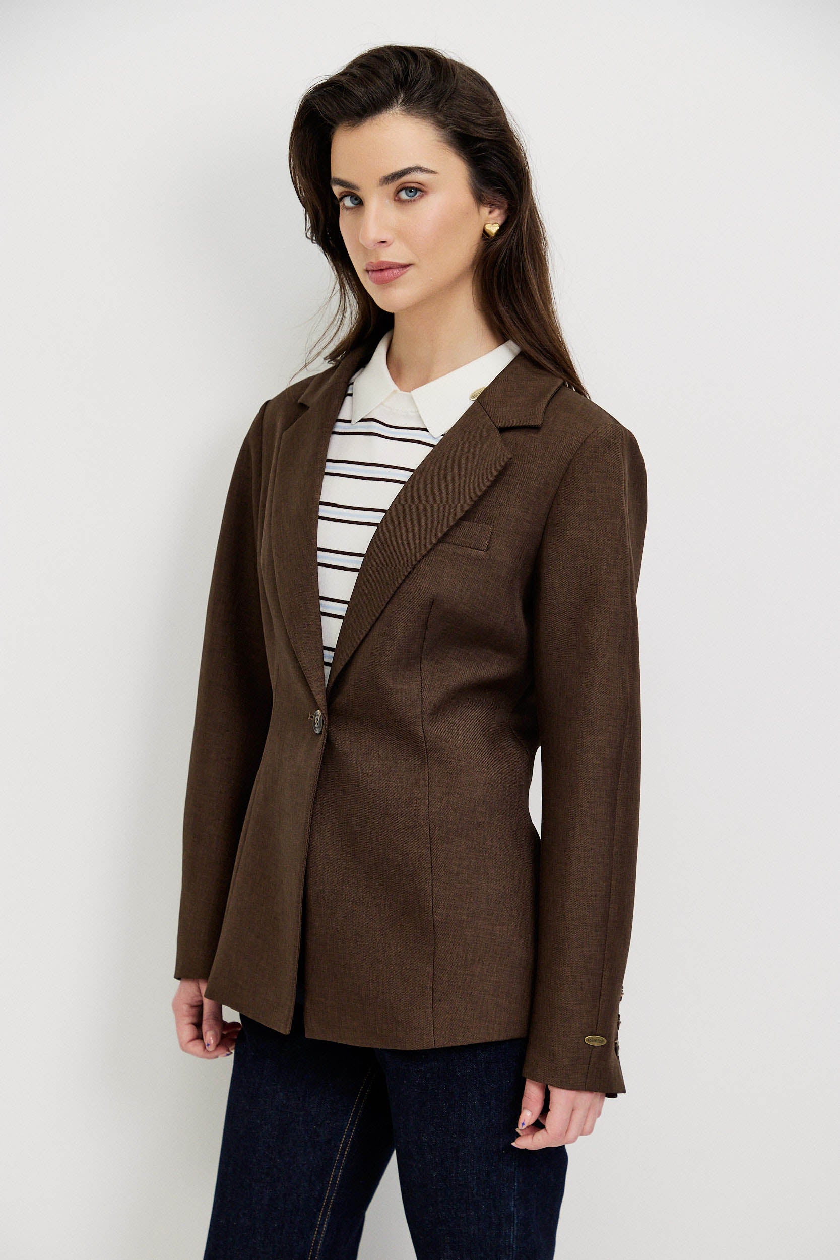 TAILORED JACKET WITH BALLOON SLEEVES