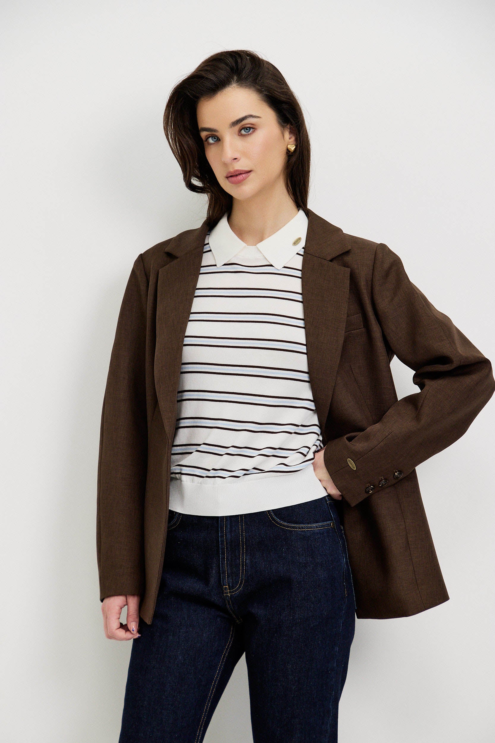 TAILORED JACKET WITH BALLOON SLEEVES