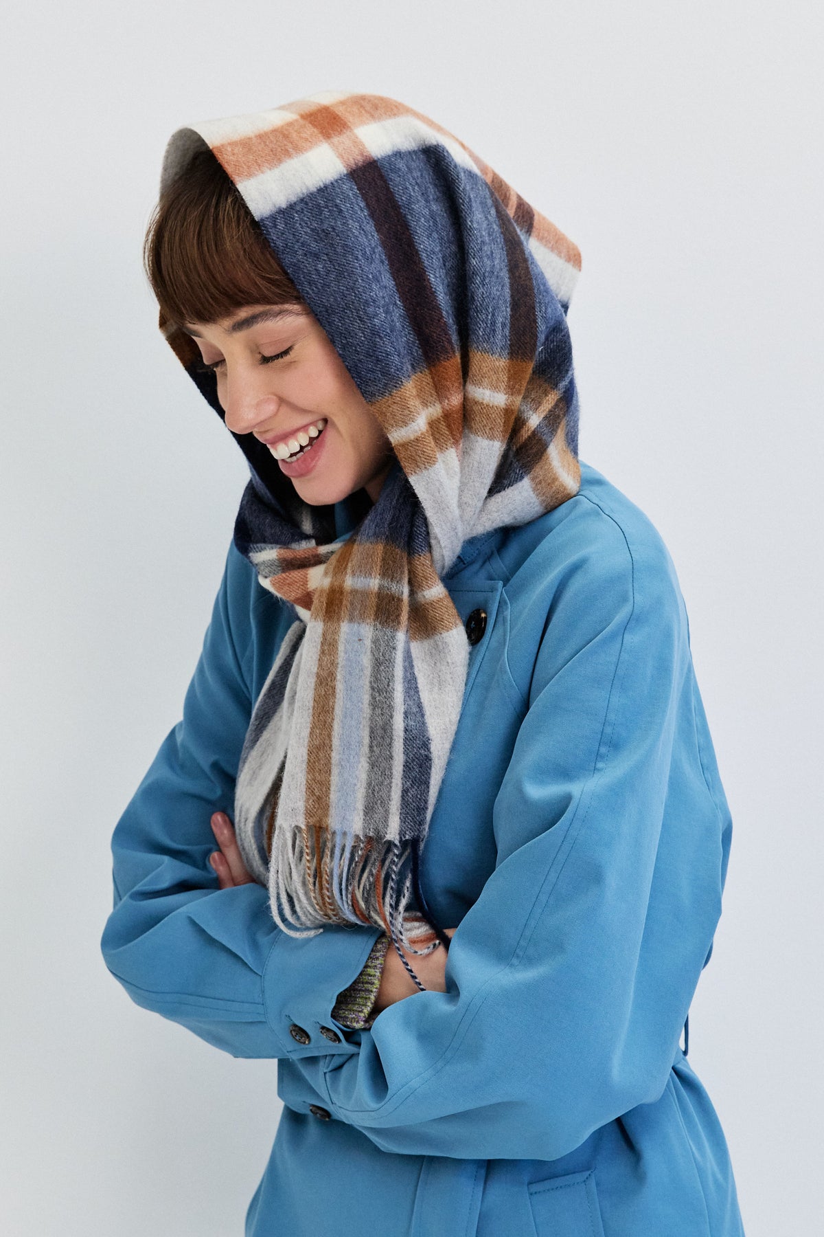 CHECKED SCARF