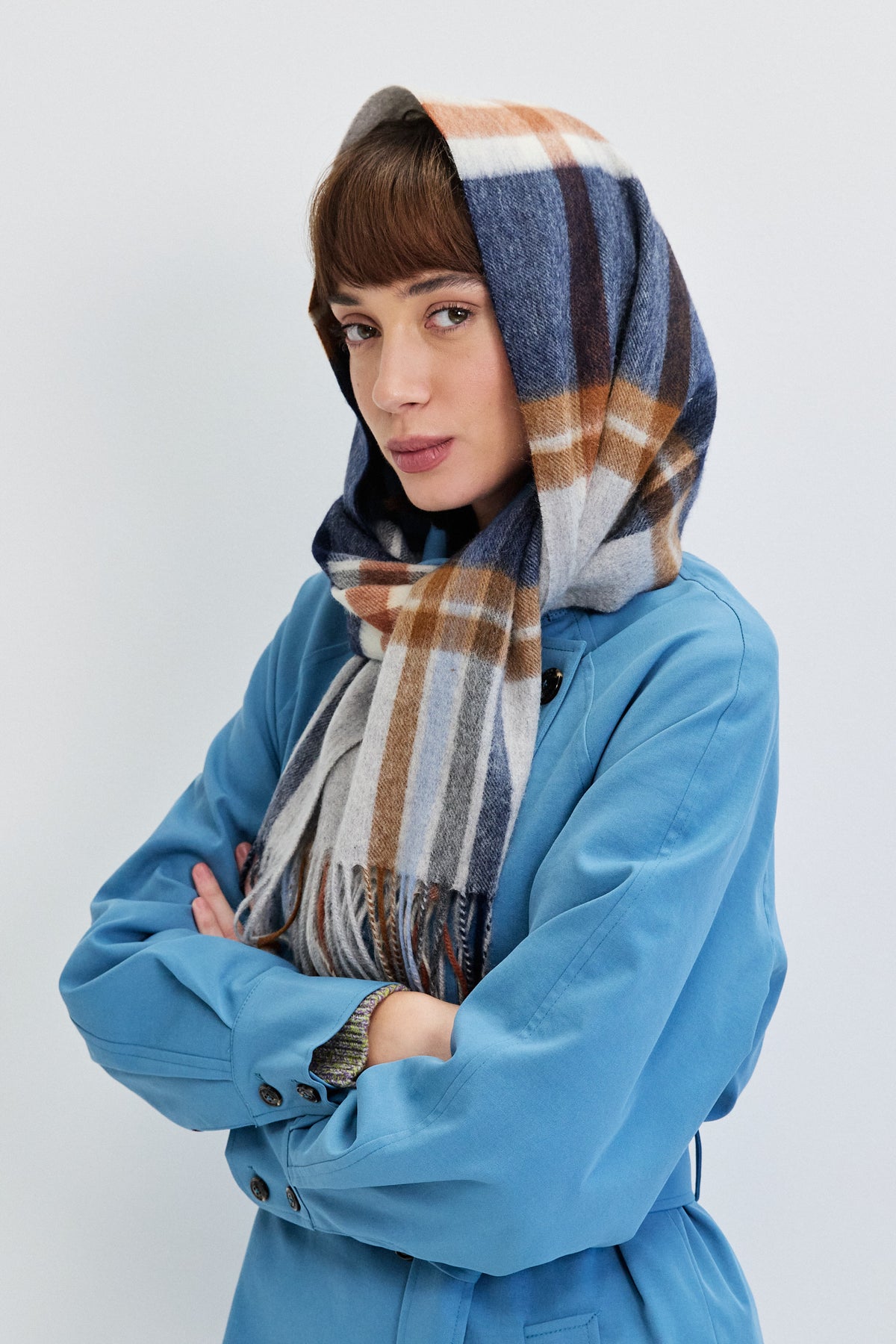 CHECKED SCARF