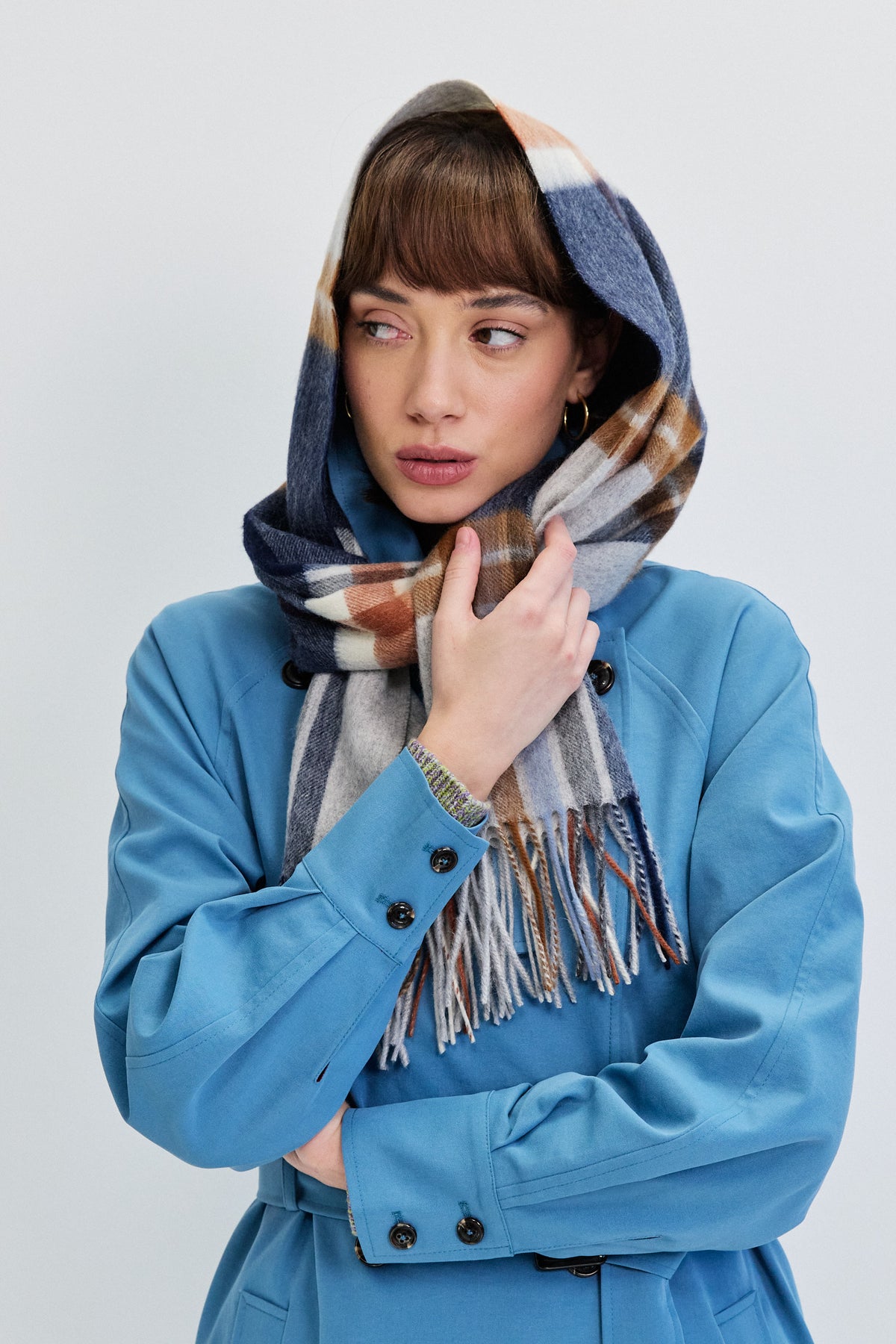 CHECKED SCARF