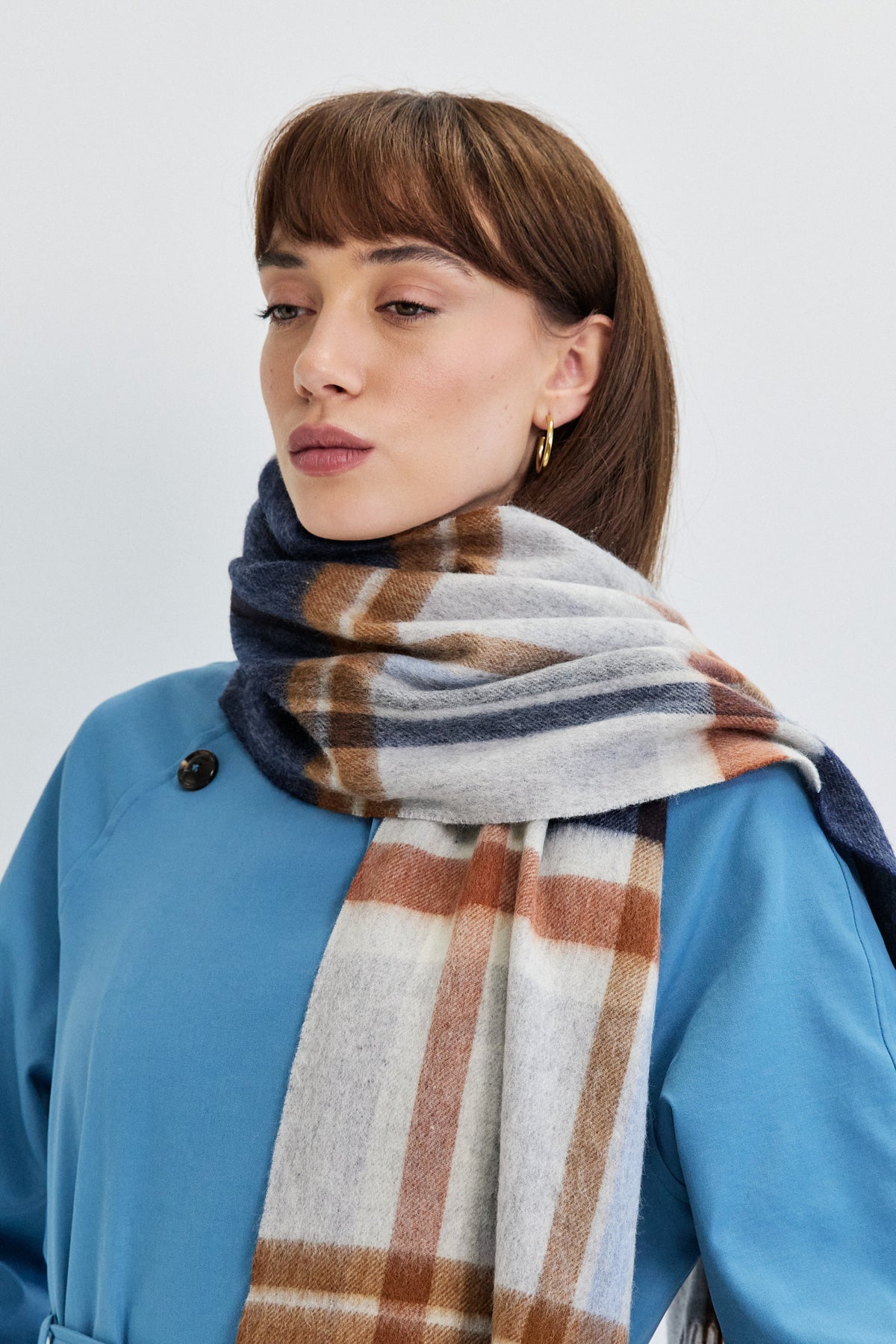 CHECKED SCARF