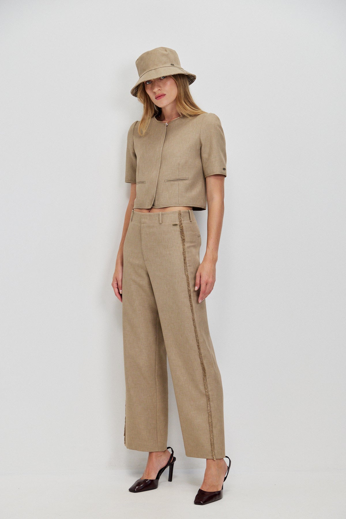 FRINGE DETAIL TROUSERS