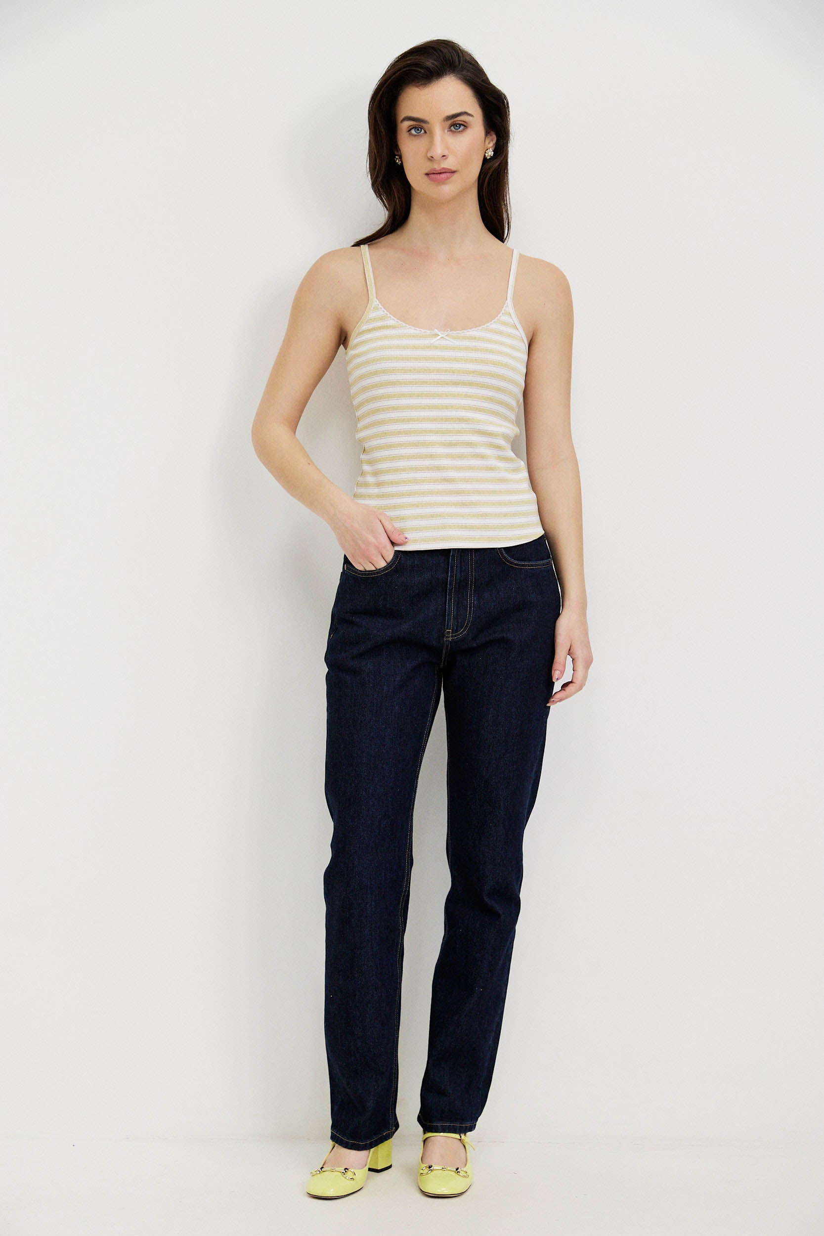 STRIPE TANK TOP WITH BOW