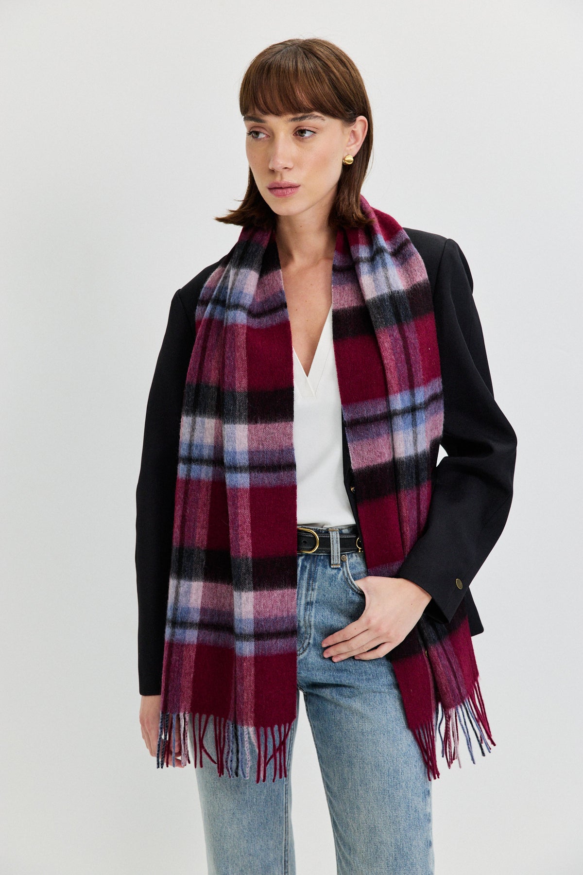CHECKED SCARF