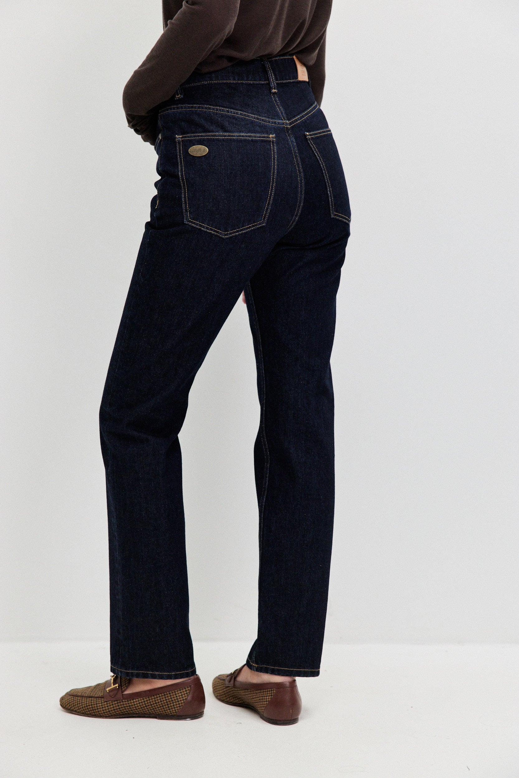 NO. 100 HIGH WAISTED STRAIGHT JEANS