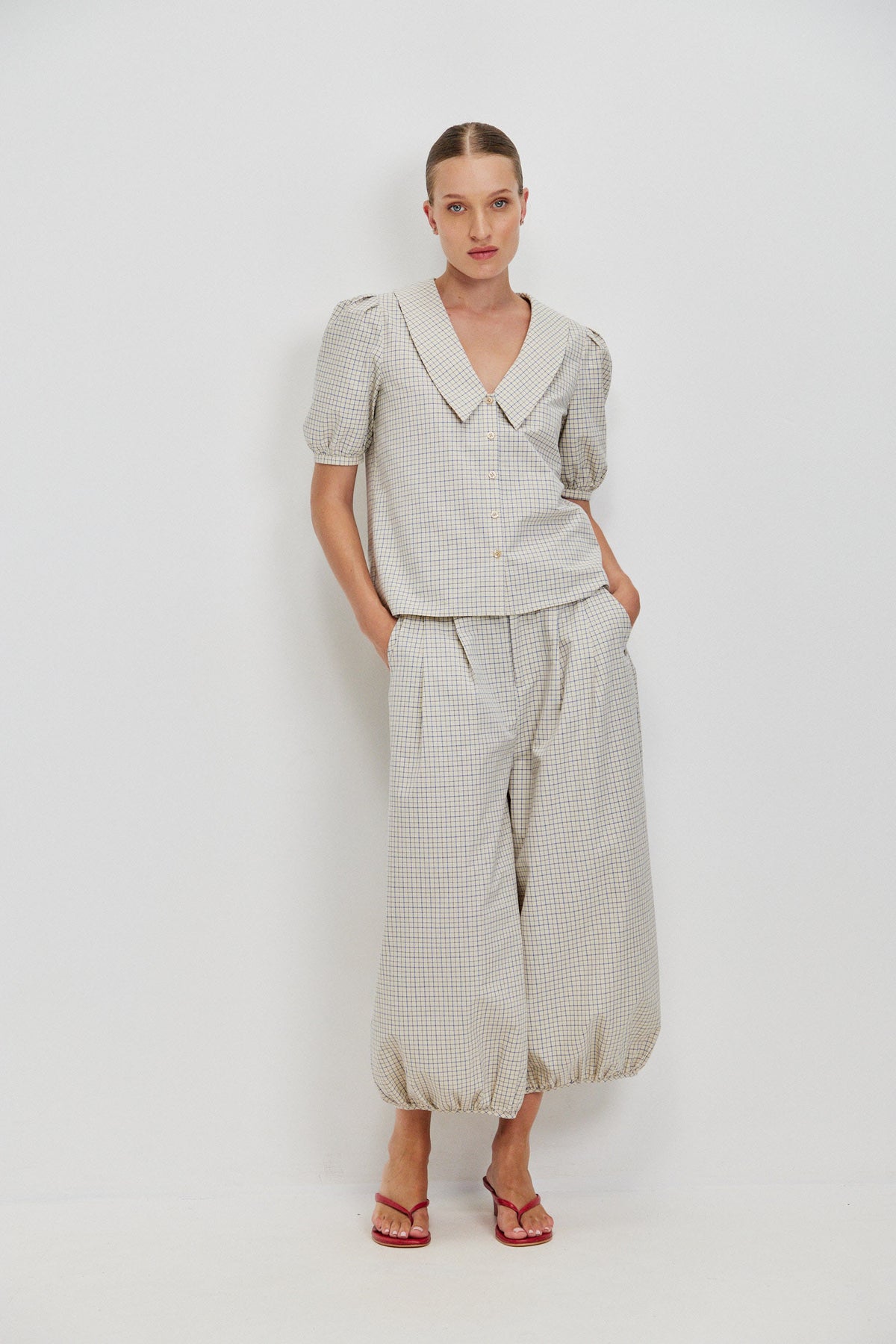 JAPANESE POPLIN TROUSERS