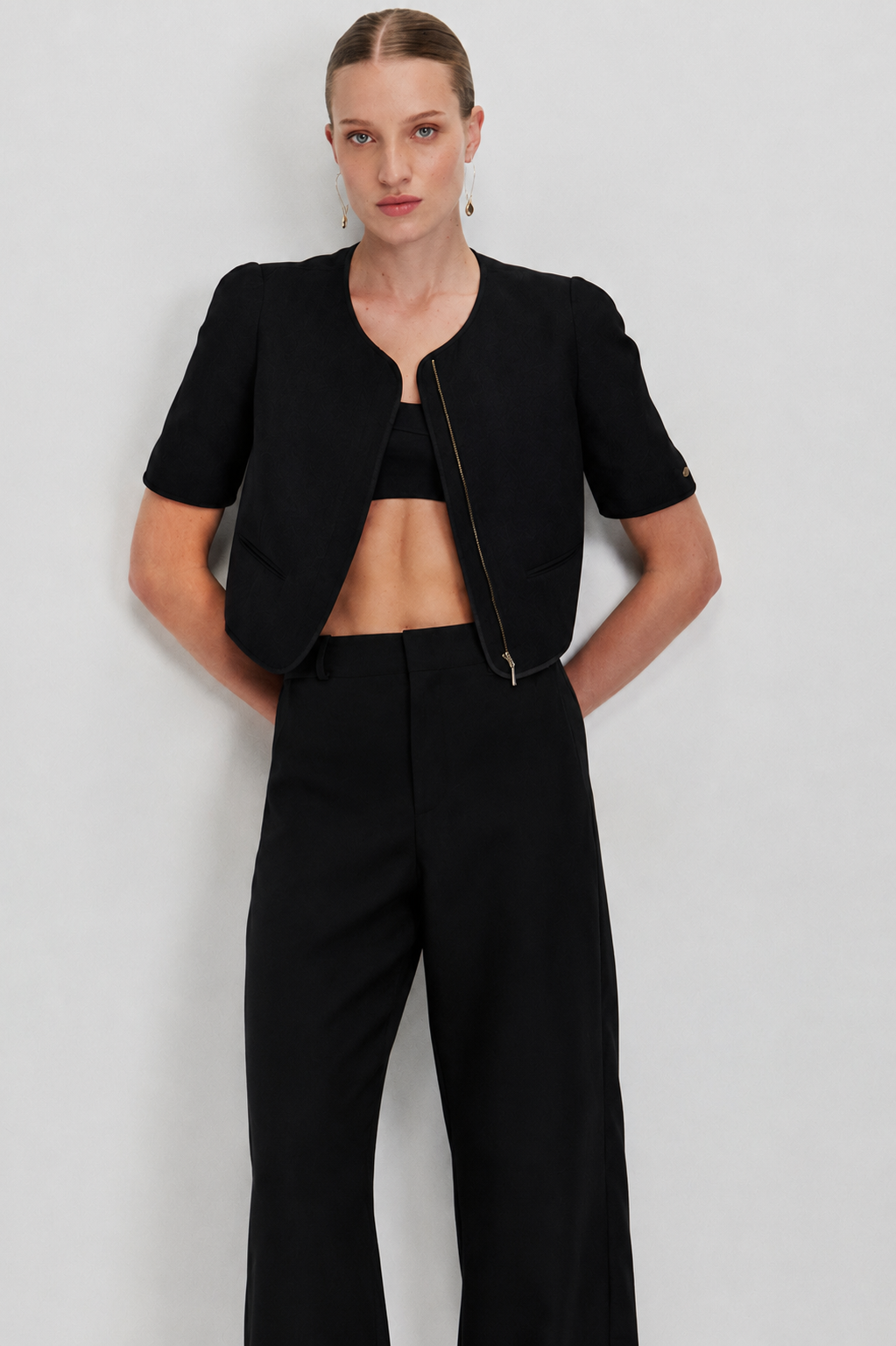 LACE STRAP TROUSERS