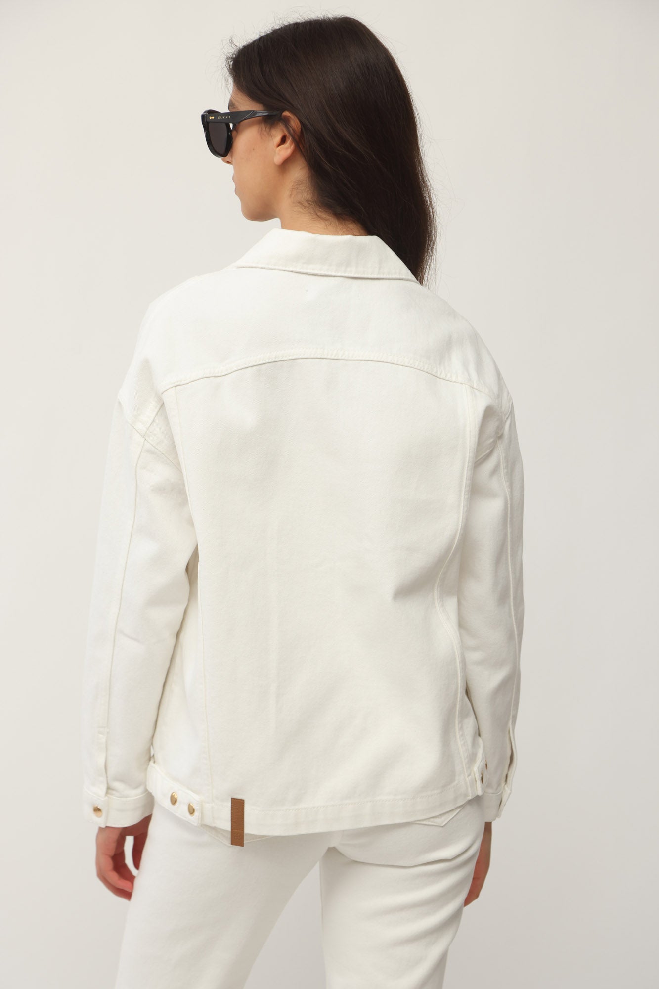 DENIM JACKET HIDDEN SNAPS