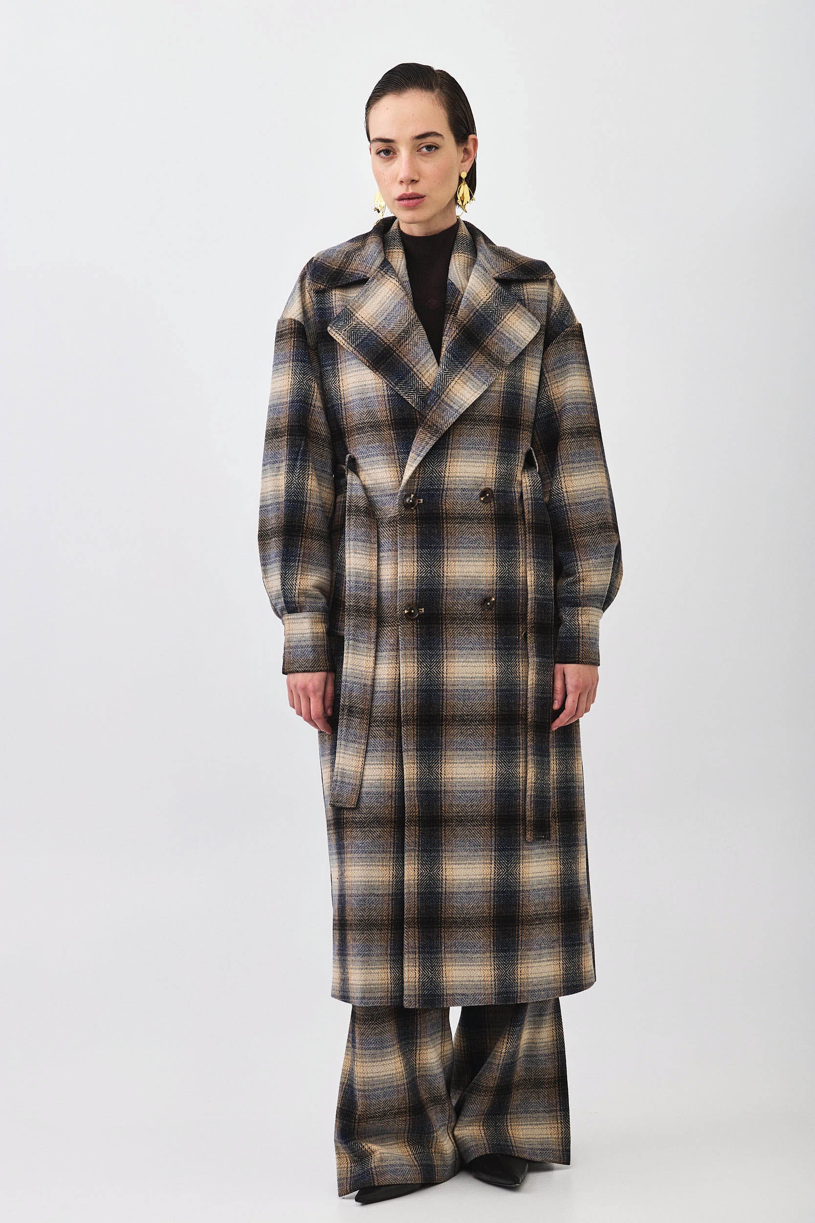 PLAID COAT