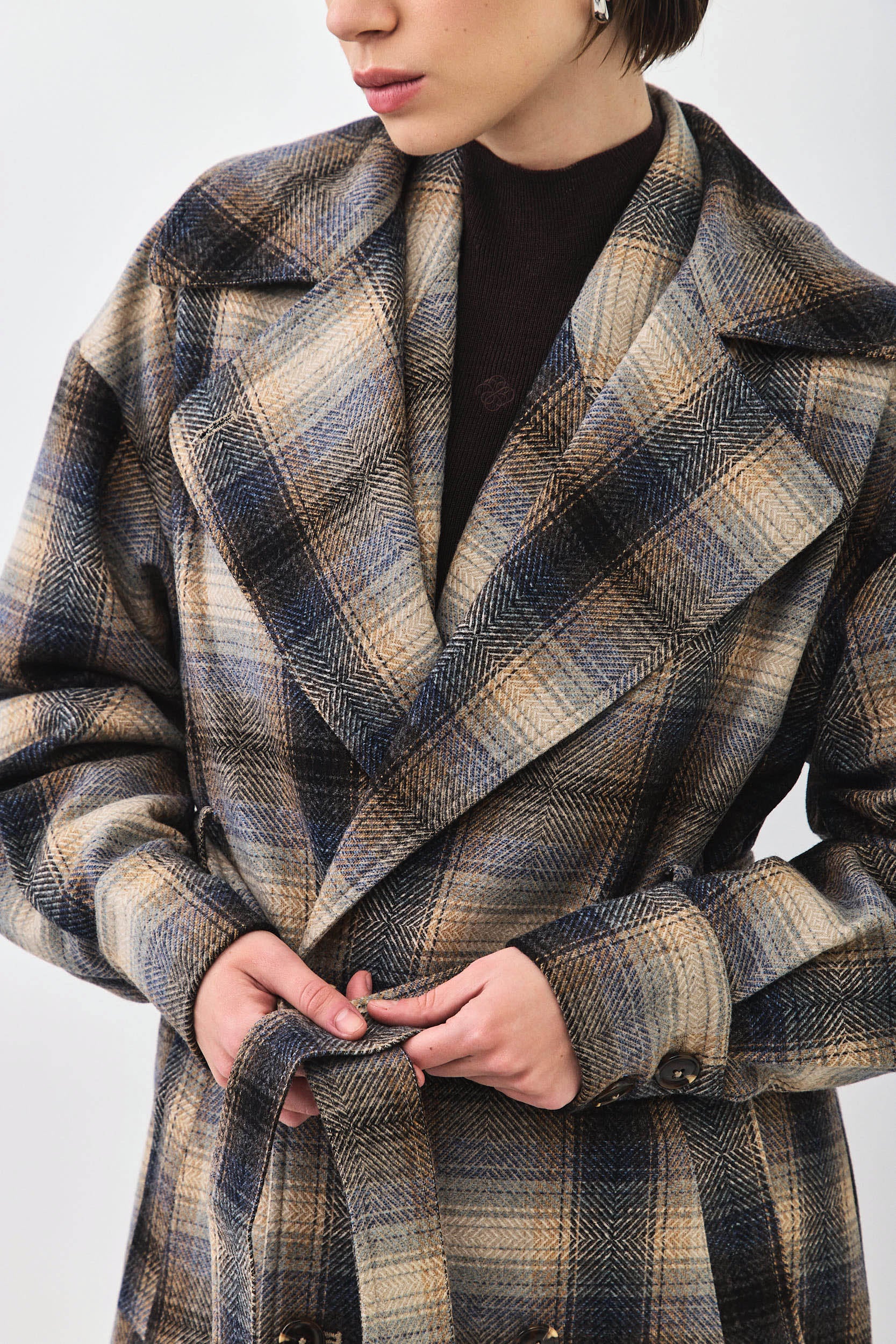 PLAID COAT