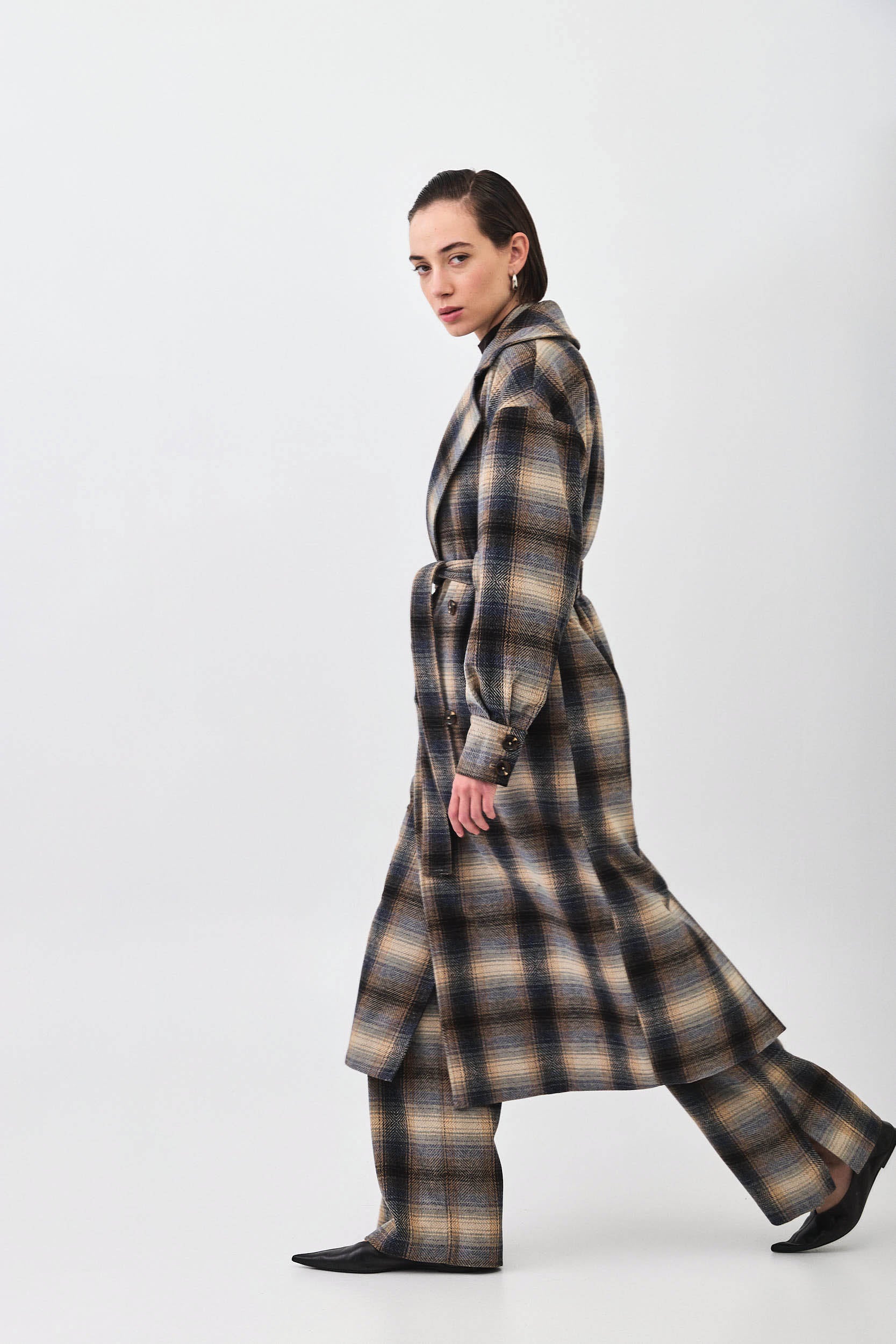 PLAID COAT