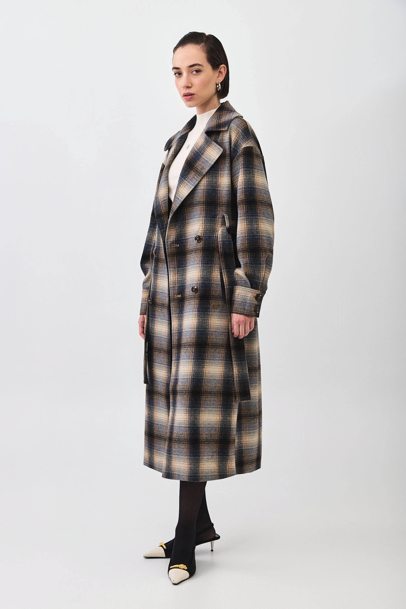 PLAID COAT