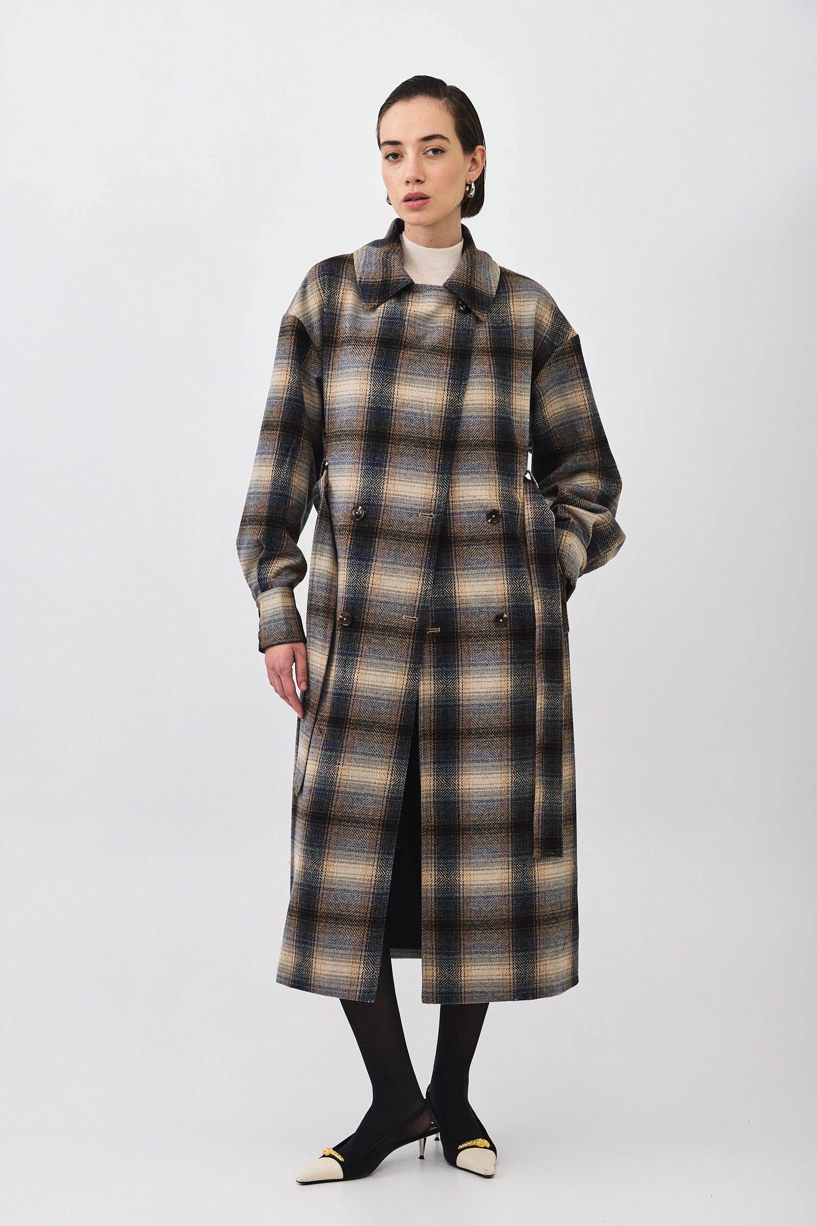 PLAID COAT