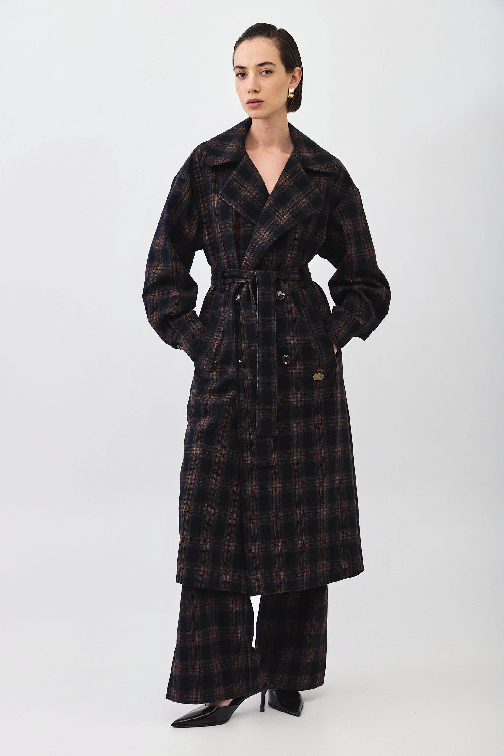 PLAID COAT