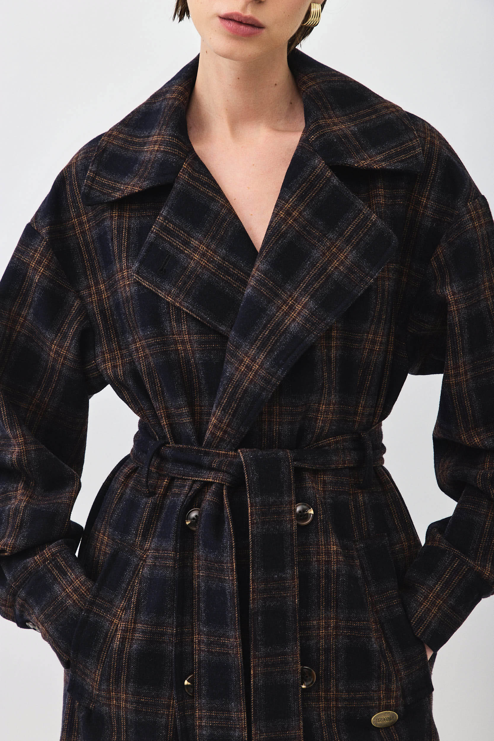 PLAID COAT