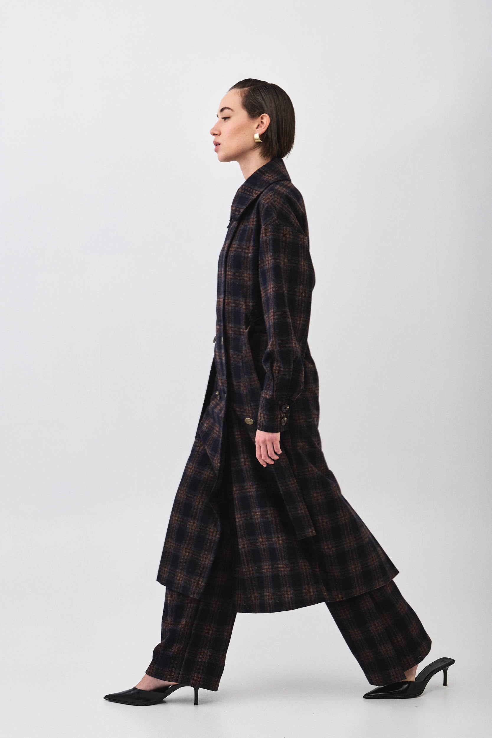 PLAID COAT