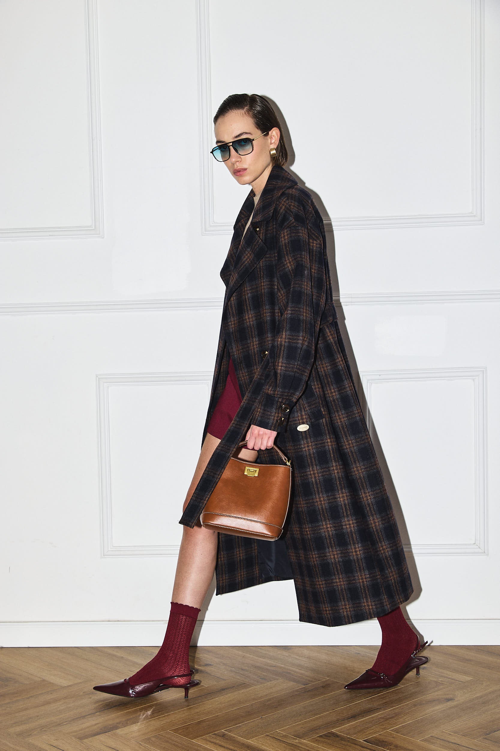 PLAID COAT