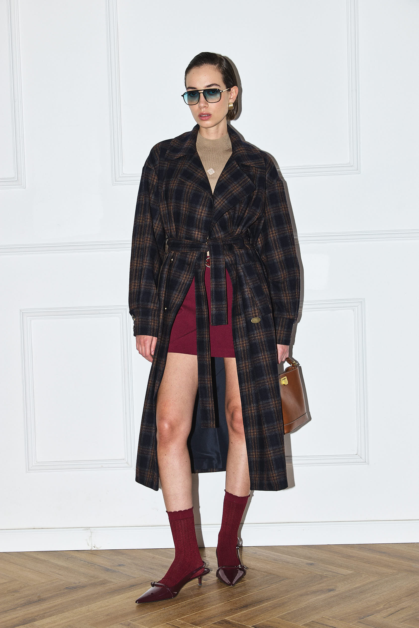 PLAID COAT