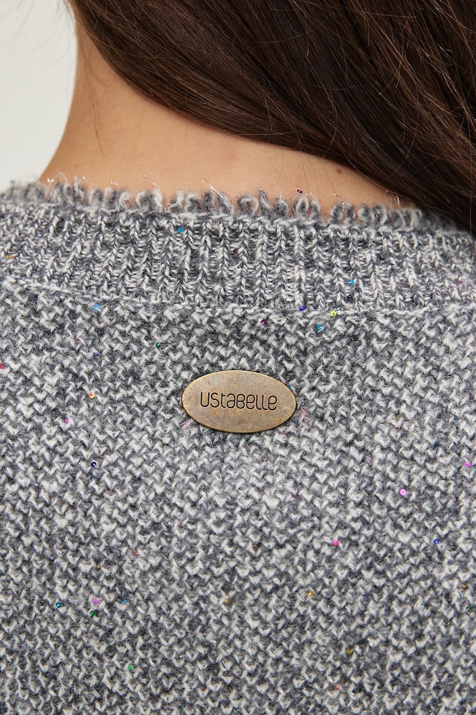 MELANGE WITH SEQUINS VEST