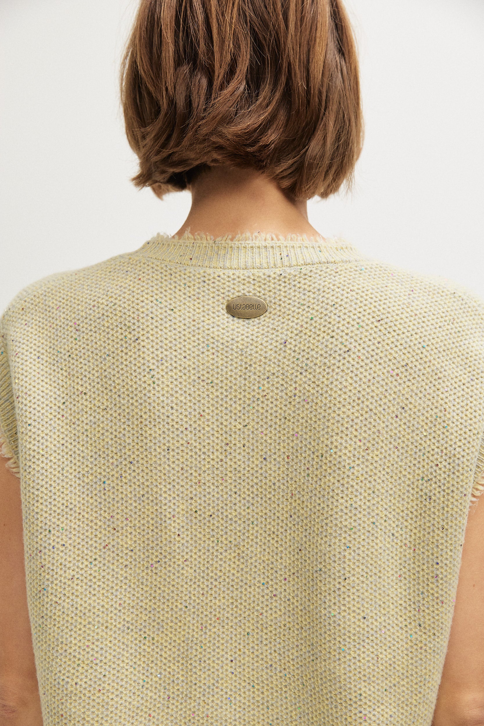 MELANGE WITH SEQUINS VEST