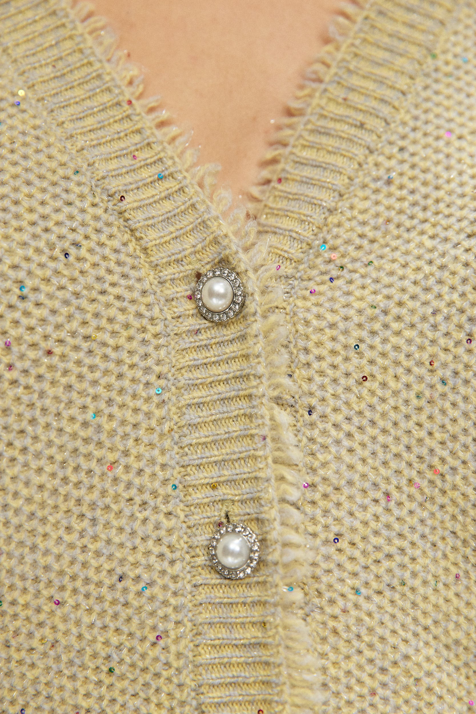 MELANGE WITH SEQUINS VEST