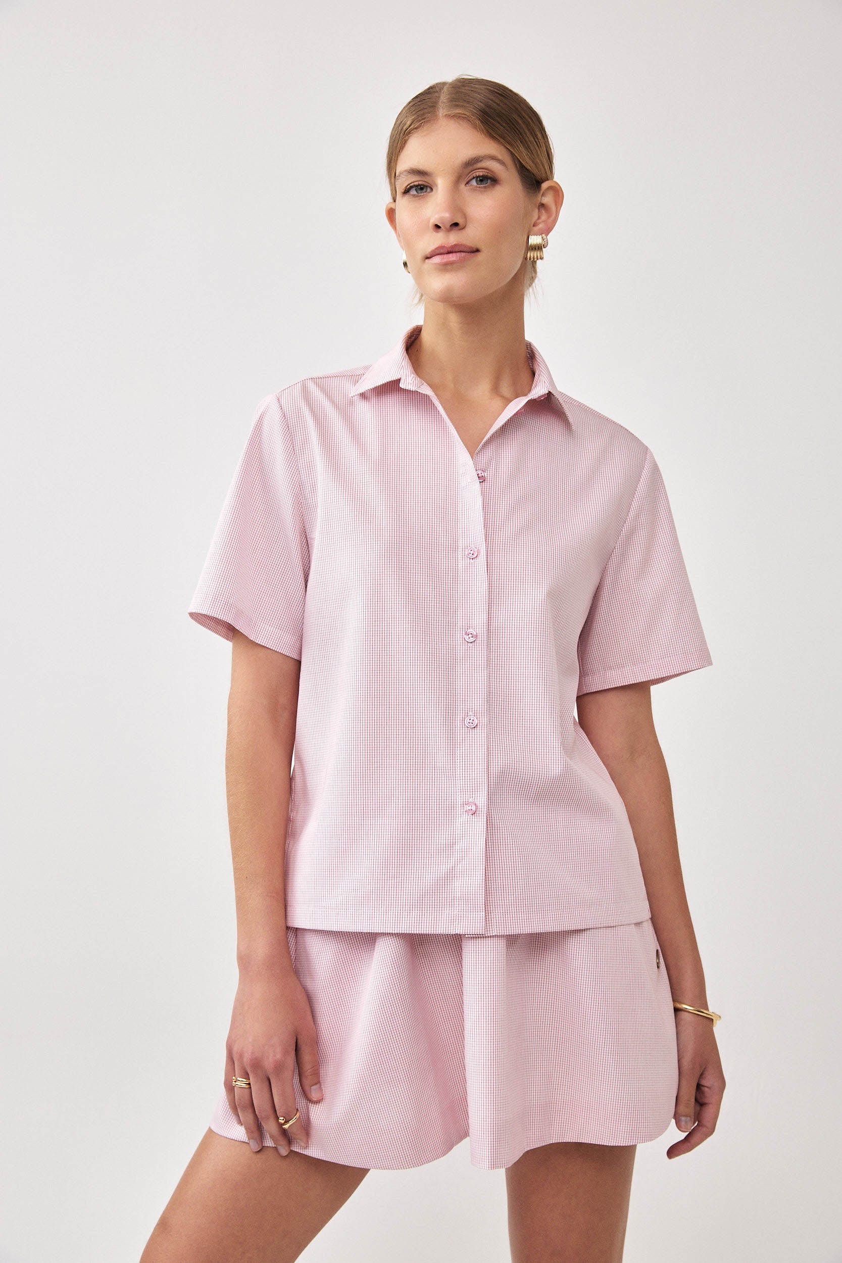 POPLIN SHORT SLEEVE SHIRT