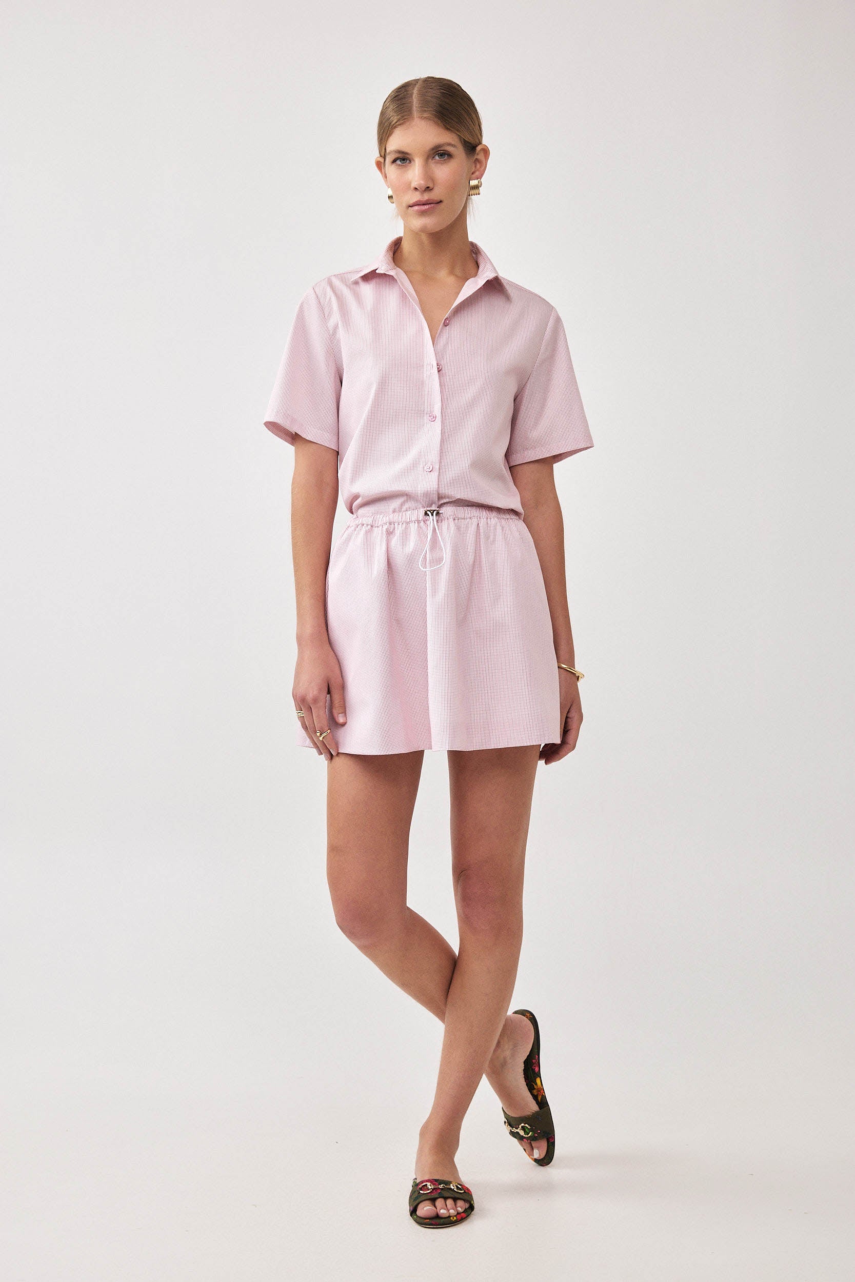 POPLIN SHORT SLEEVE SHIRT