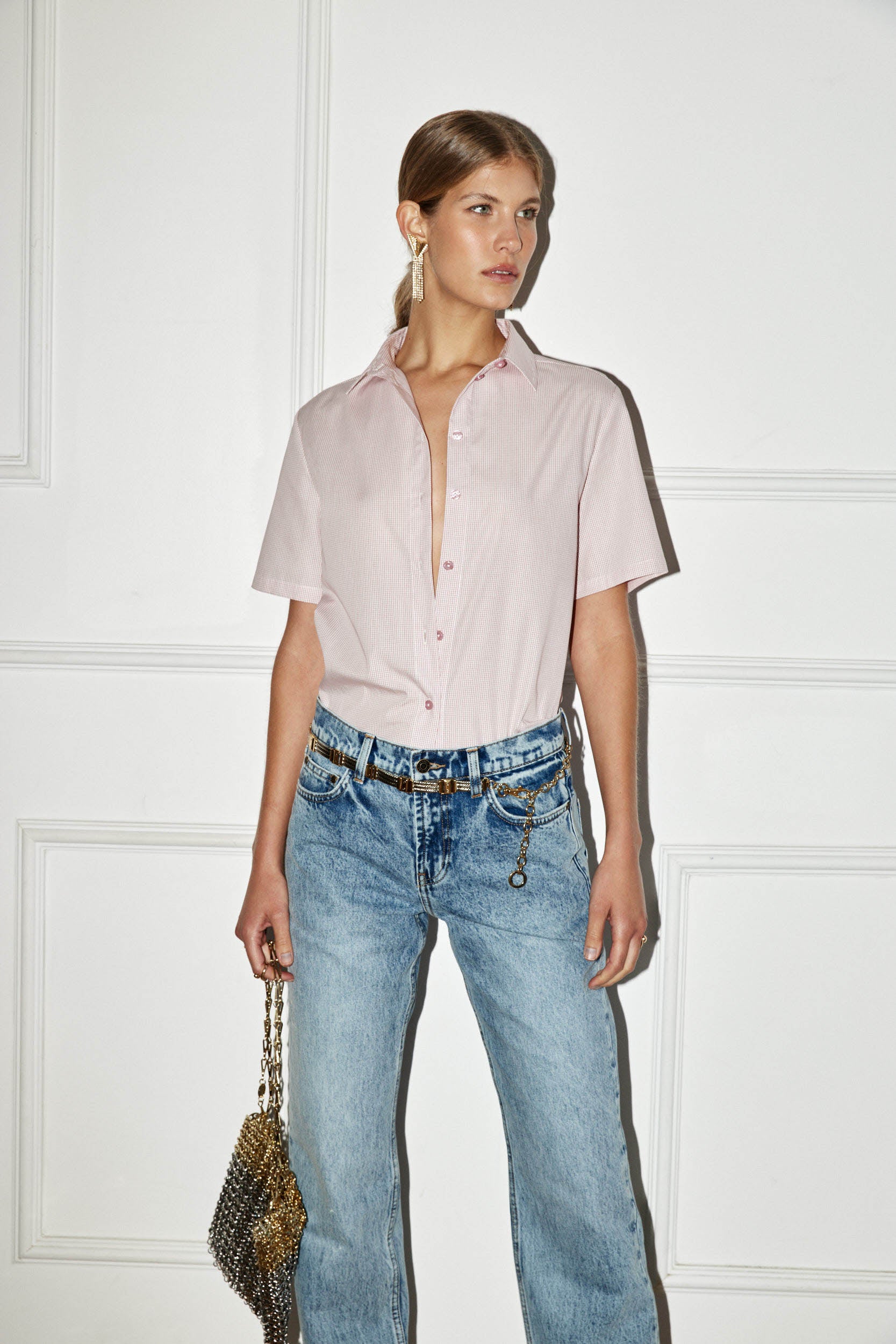 POPLIN SHORT SLEEVE SHIRT