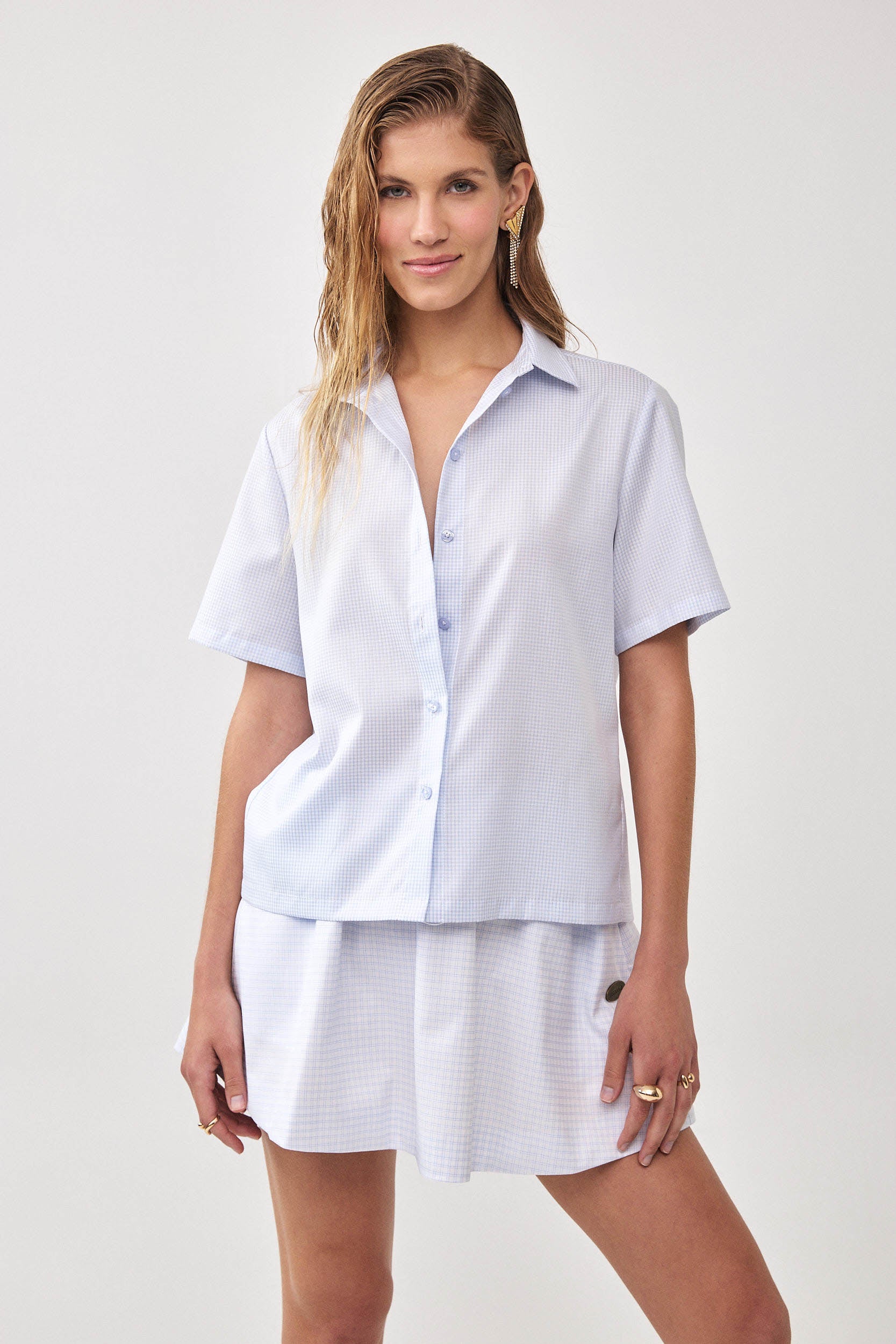 POPLIN SHORT SLEEVE SHIRT