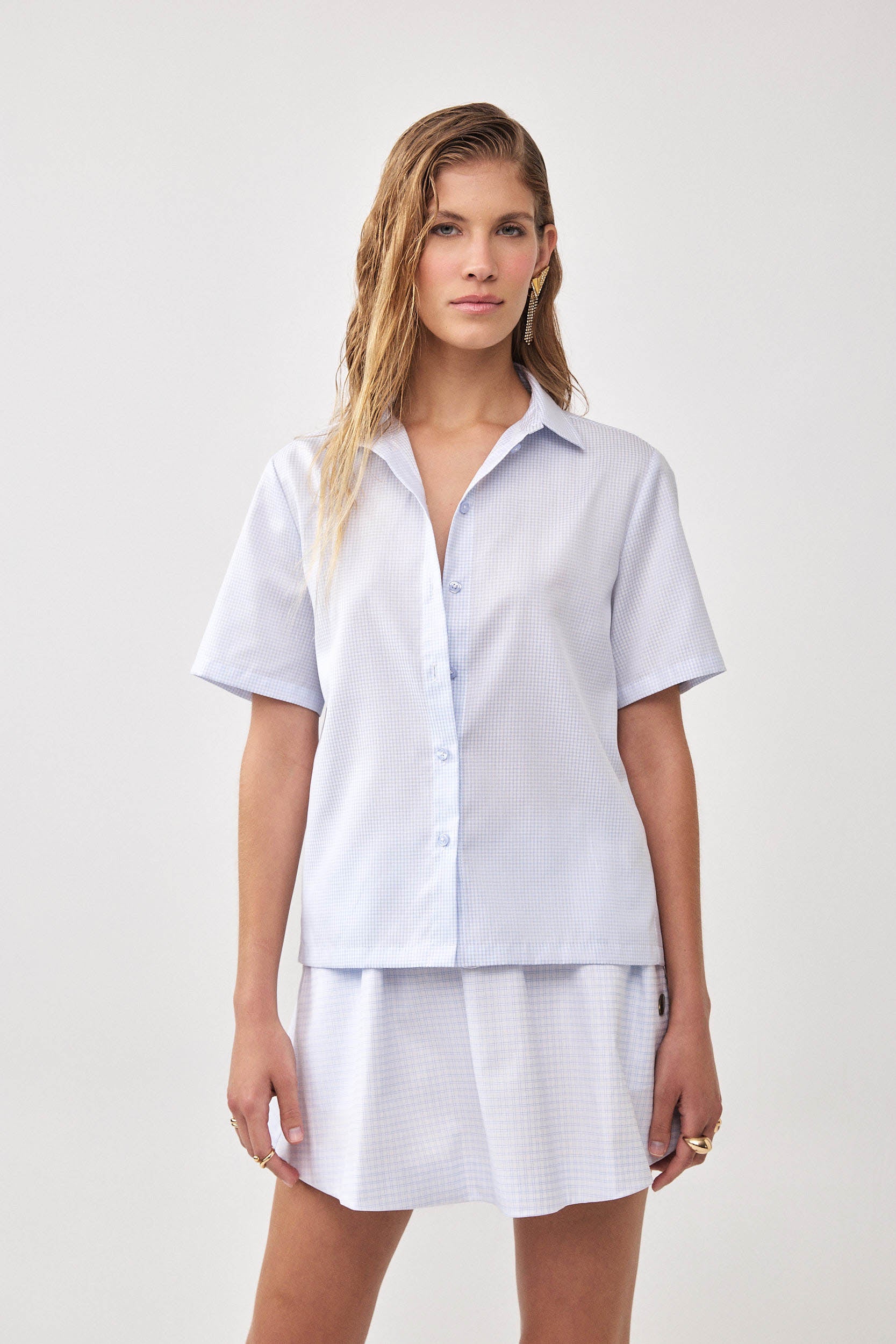 POPLIN SHORT SLEEVE SHIRT