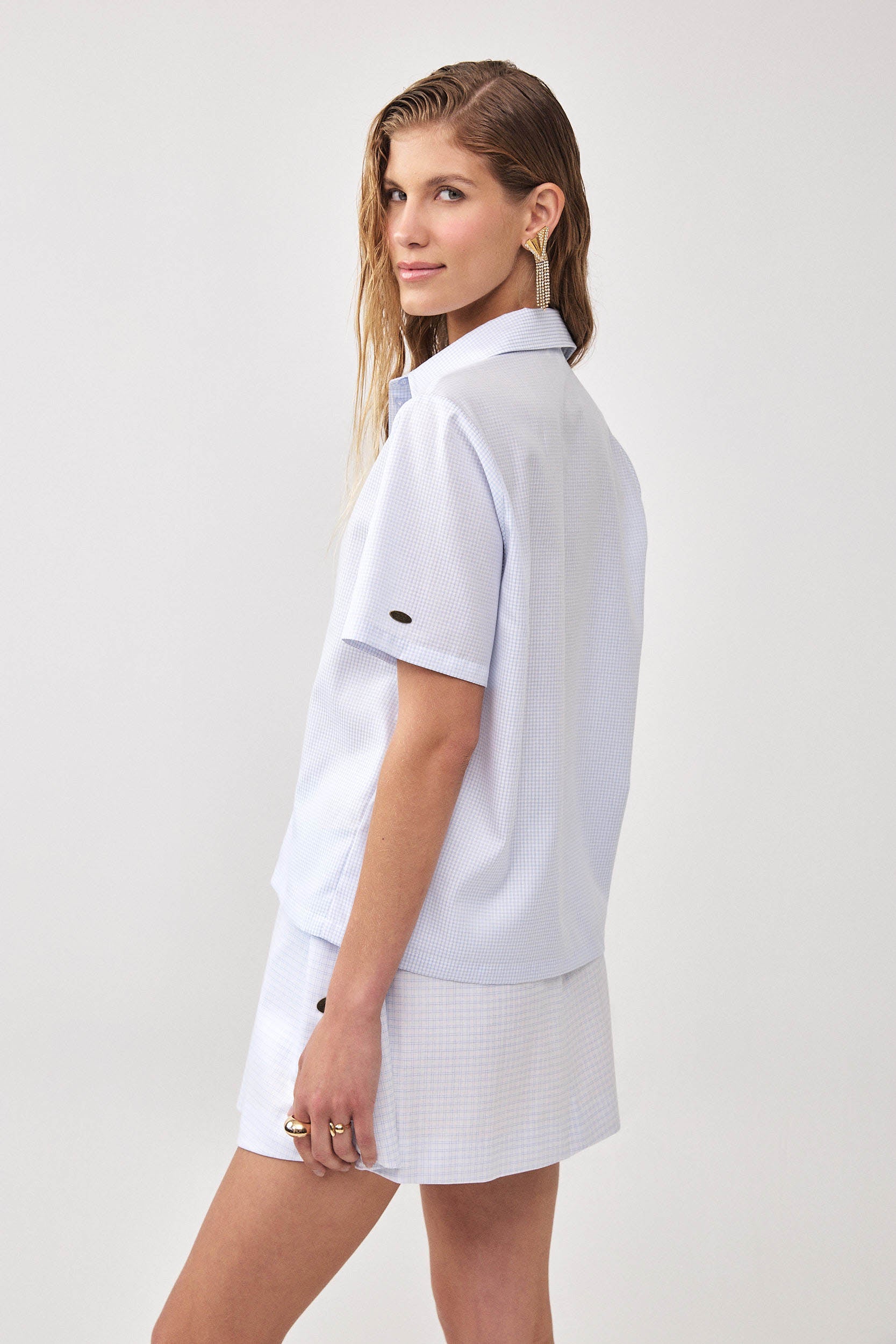 POPLIN SHORT SLEEVE SHIRT