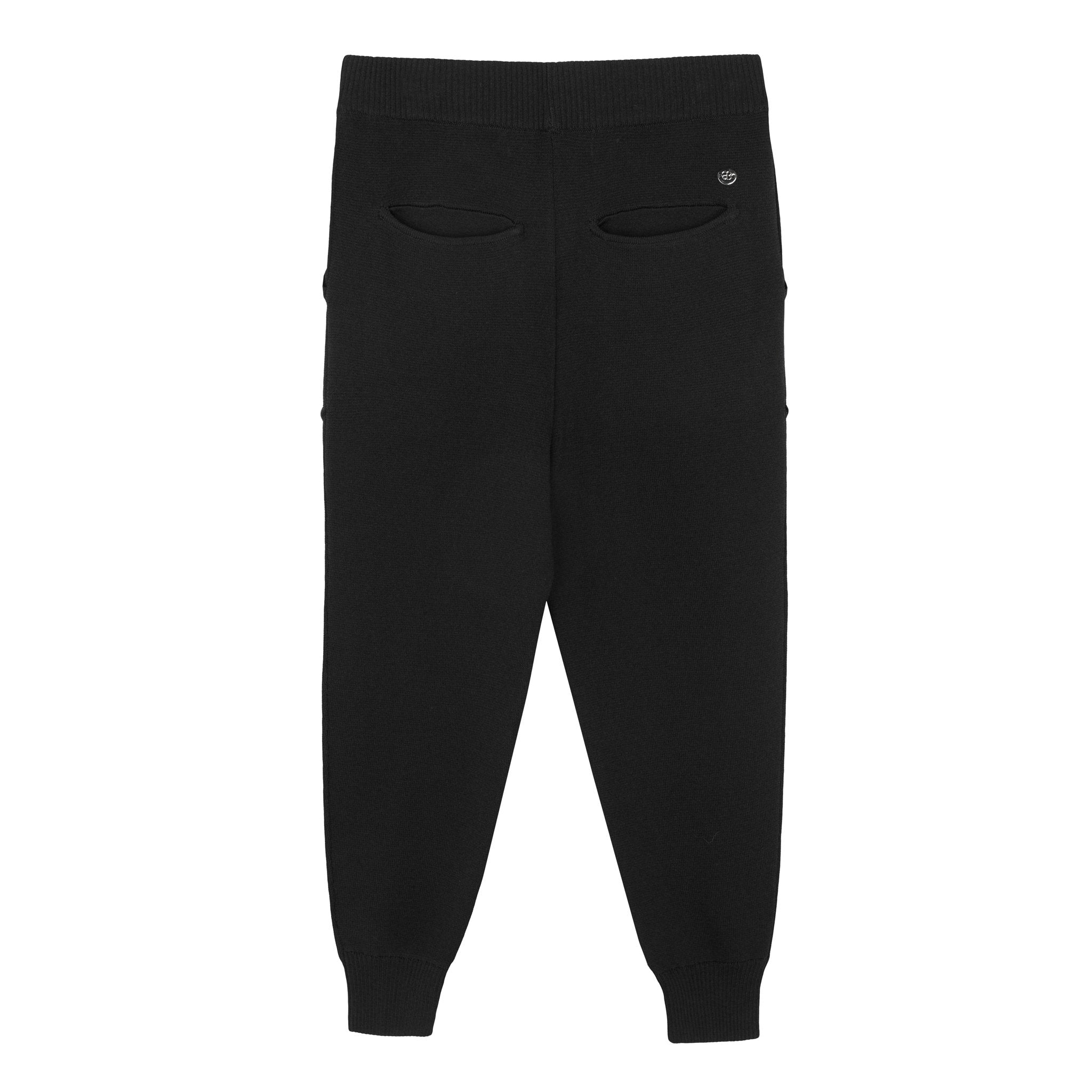 knitted jumper pants black