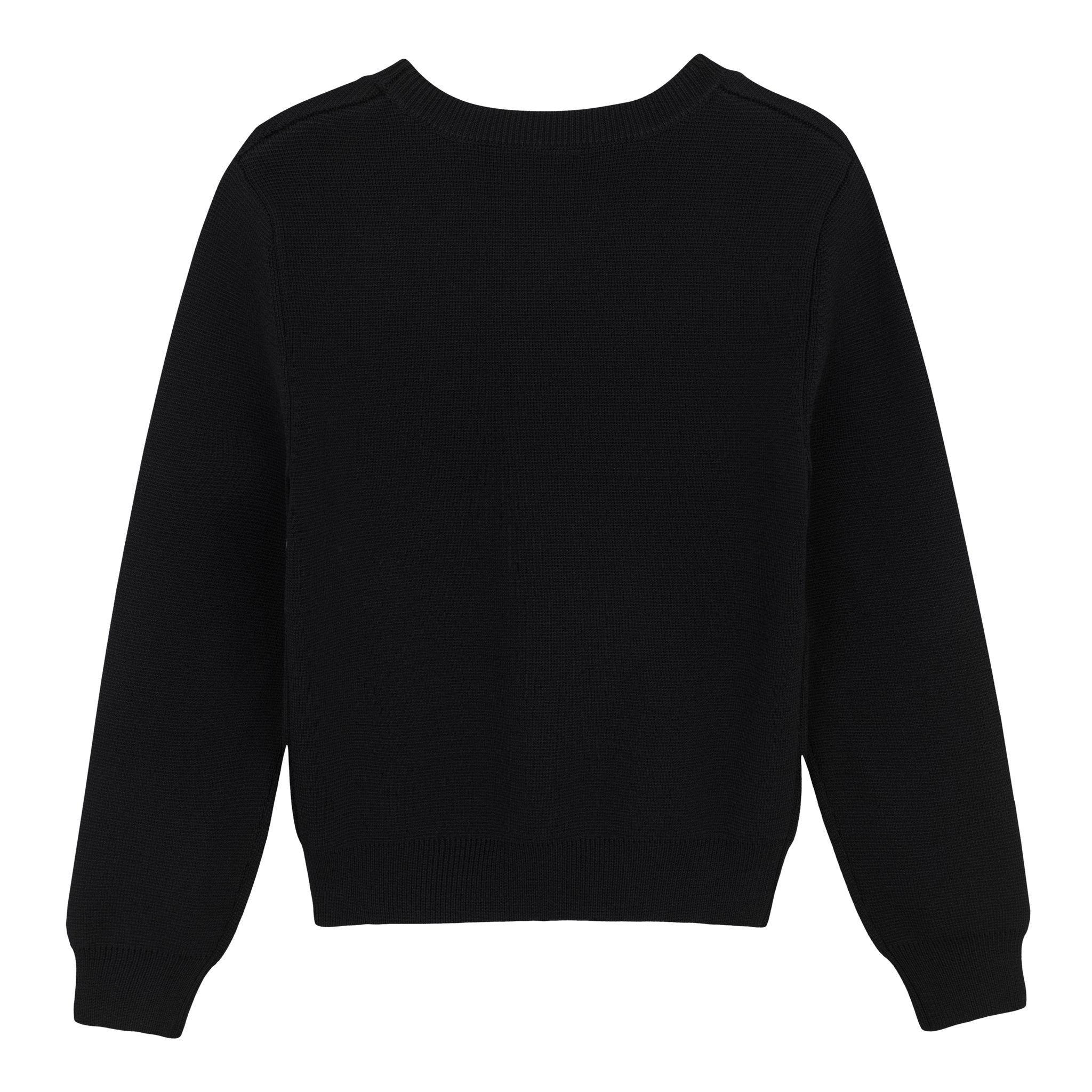 knitted milano top black
