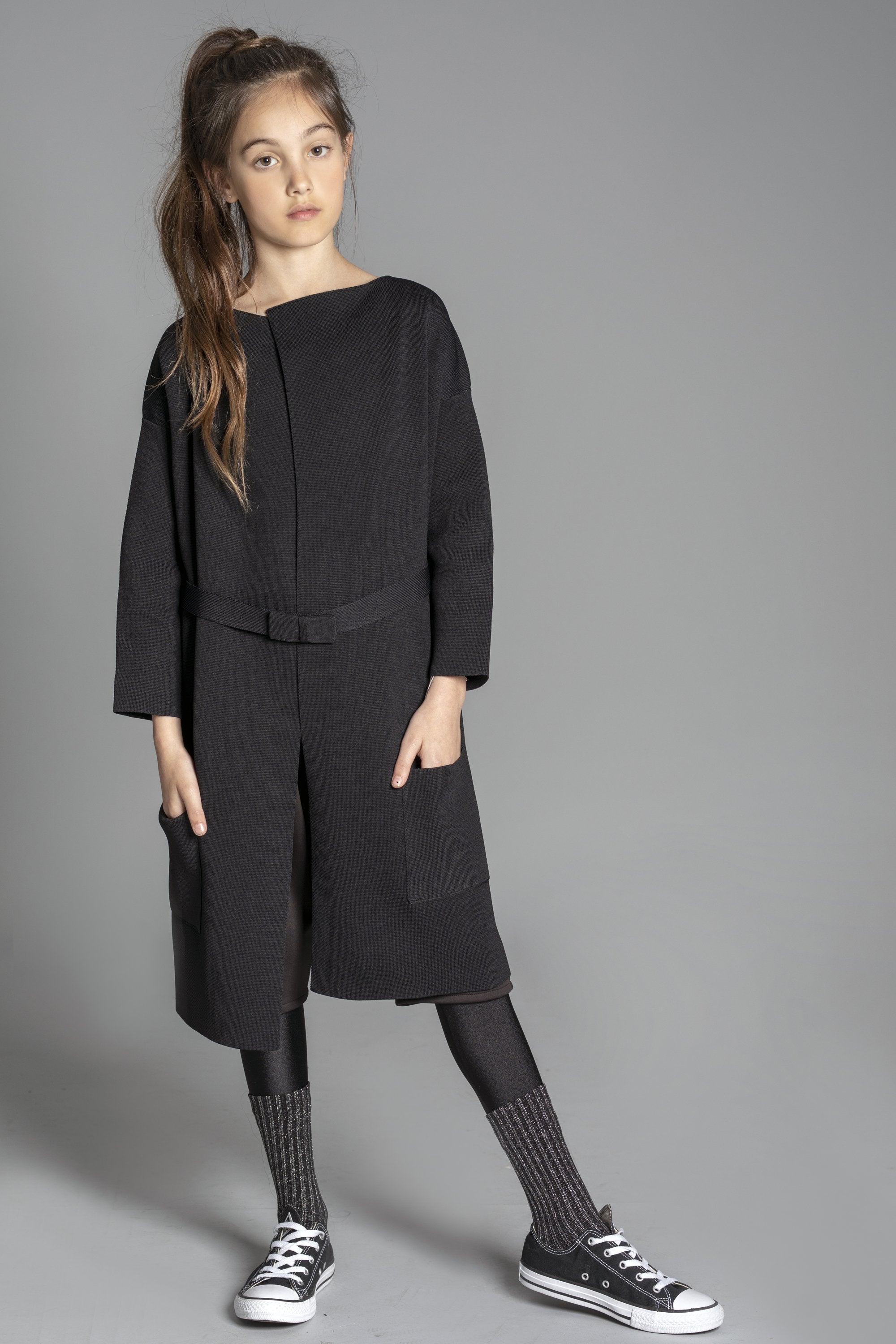 knitted cardigan black