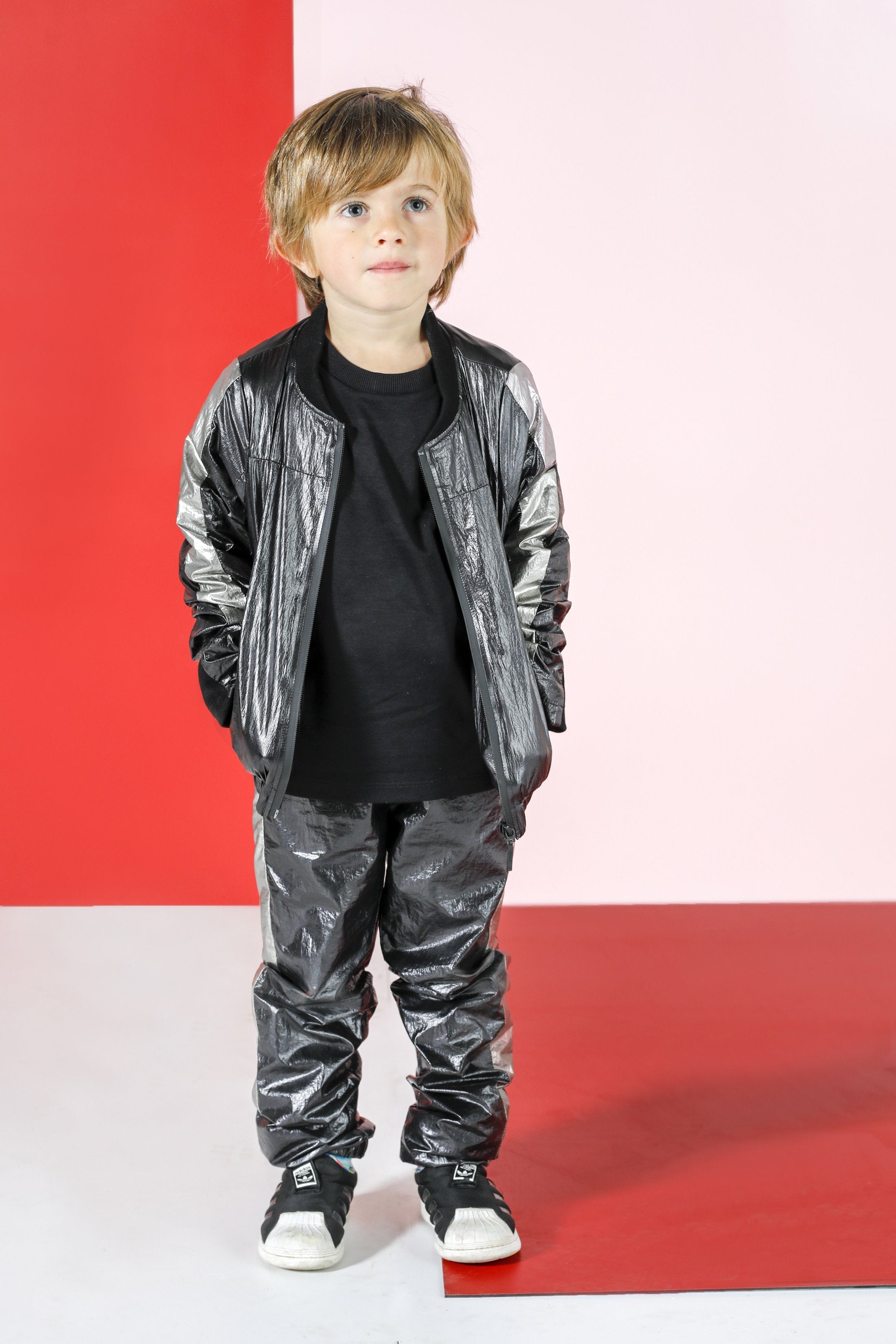 nylon jogger black