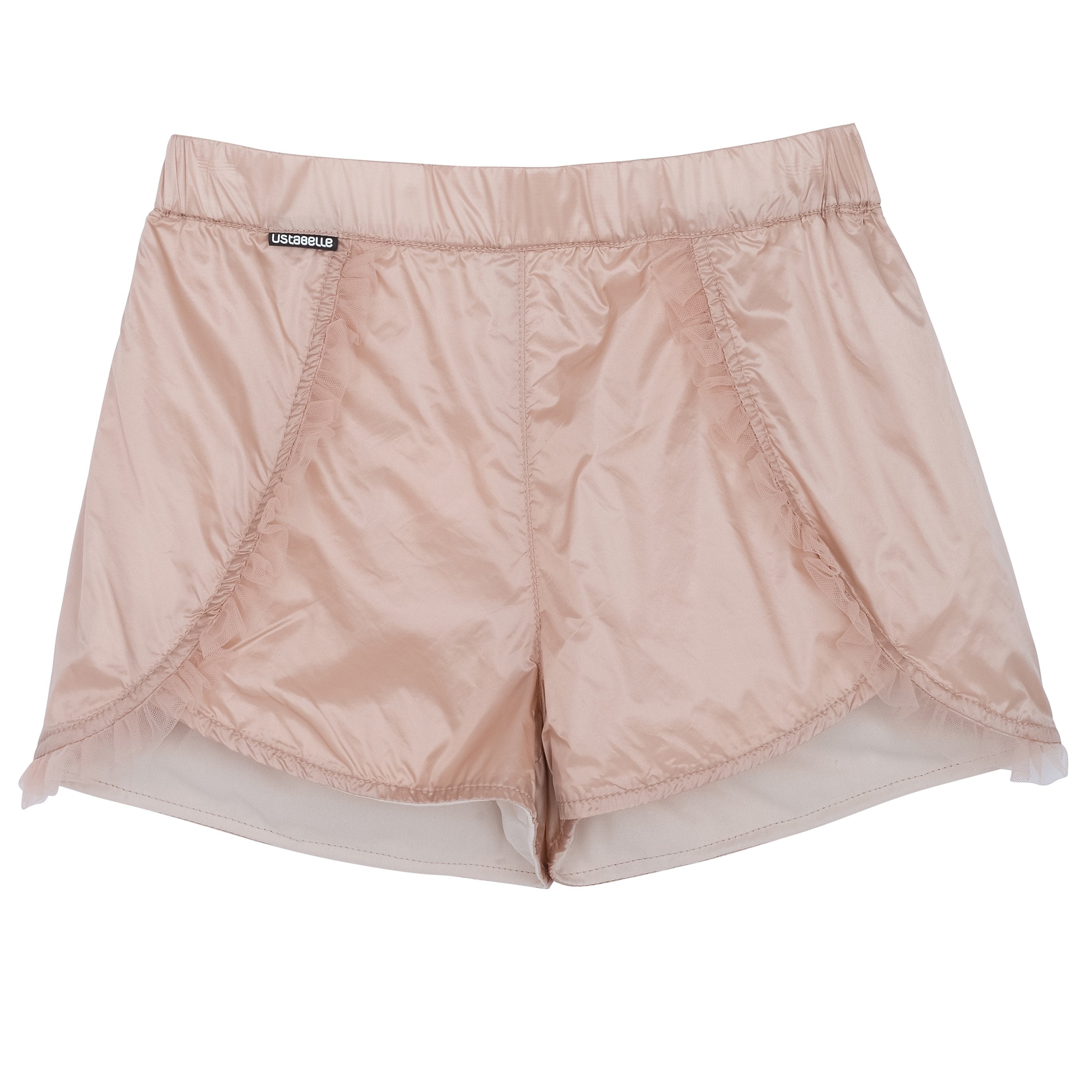 nylon shorts peach