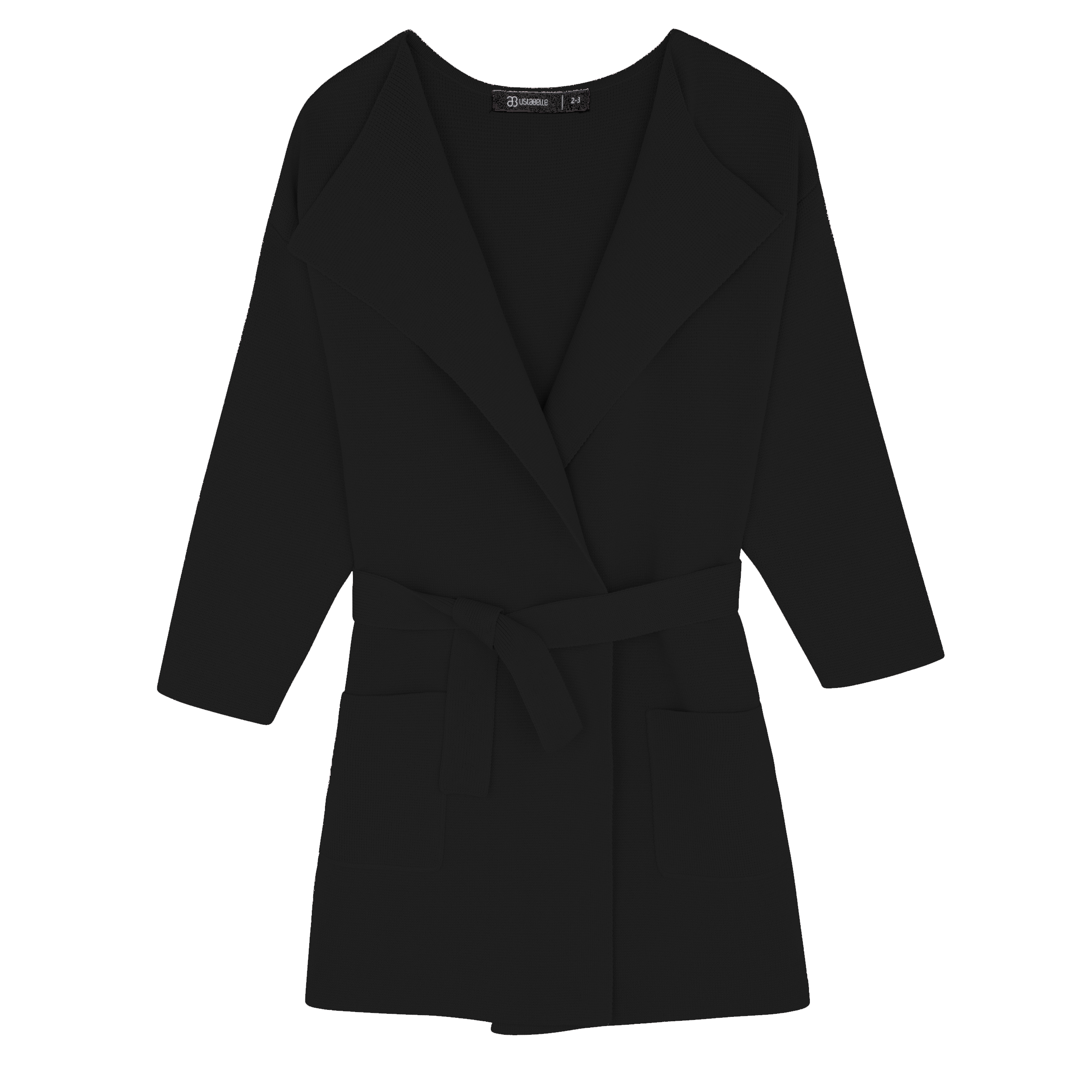 knitted cardigan black