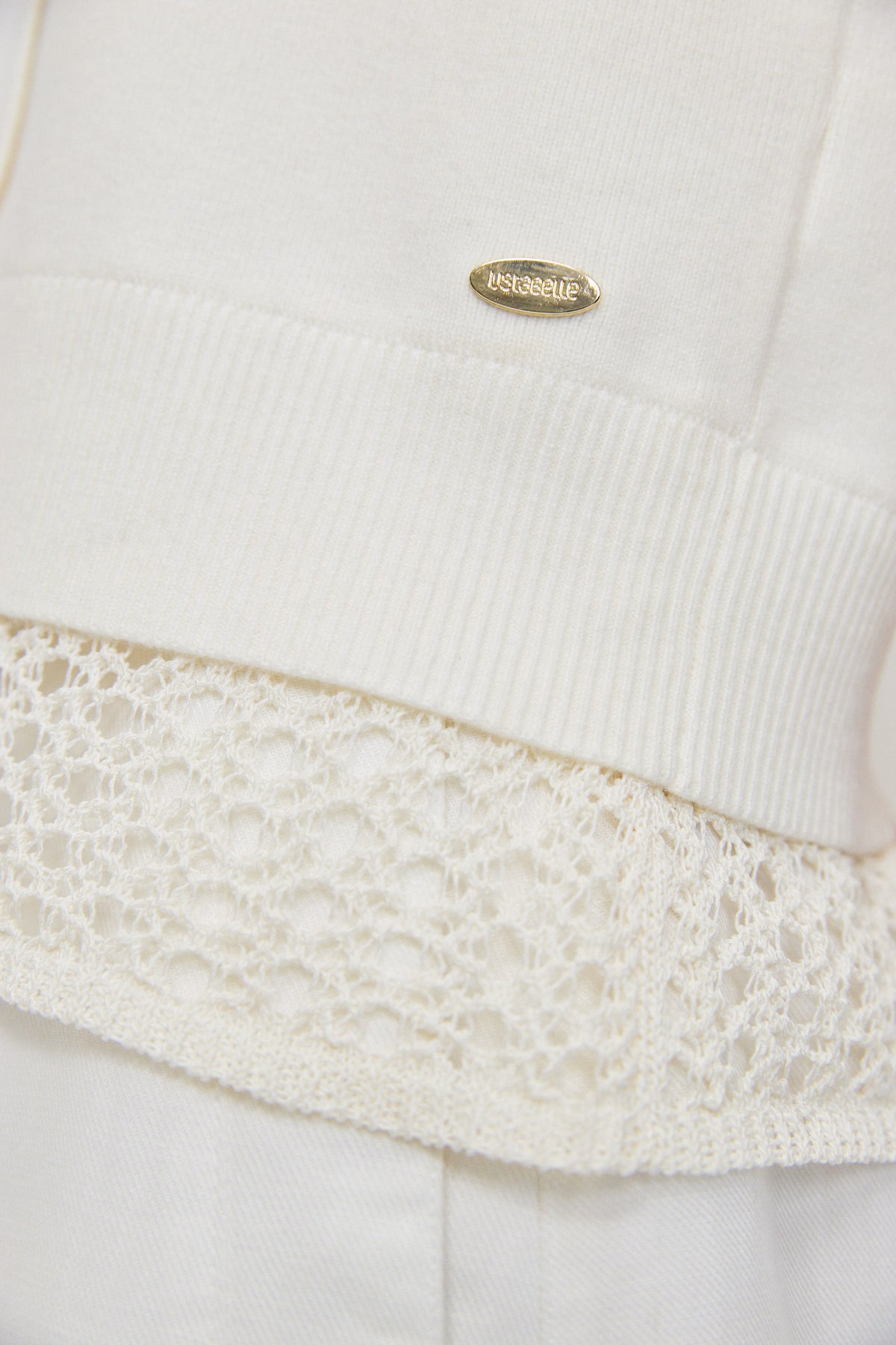 LAYERED-LOOK KNITTED TOP