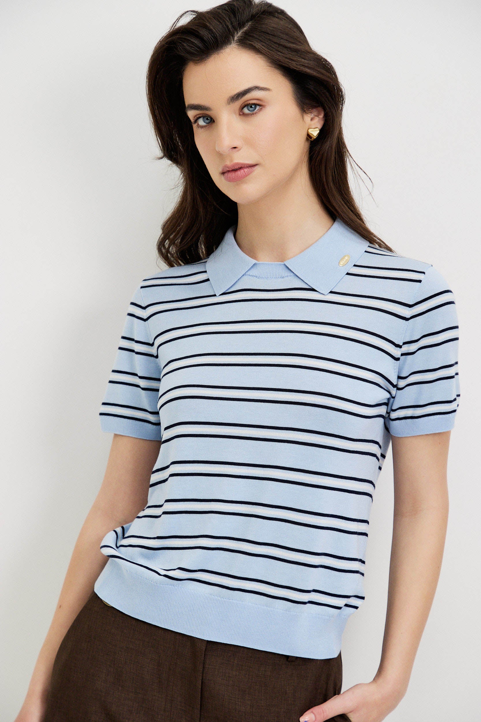 LYOCELL STRIPE POLO