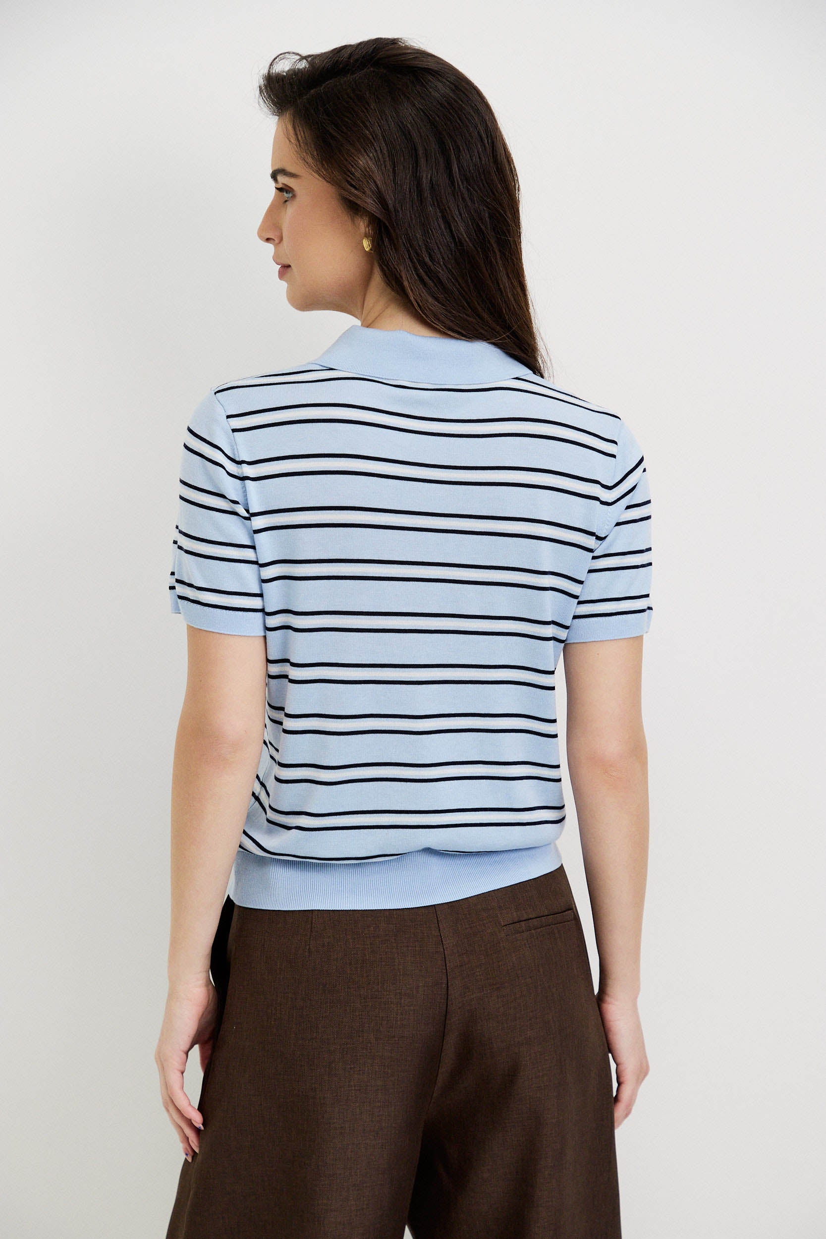 LYOCELL STRIPE POLO