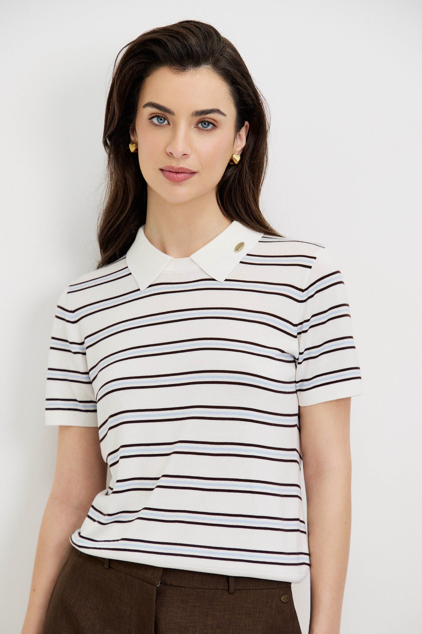 LYOCELL STRIPE POLO