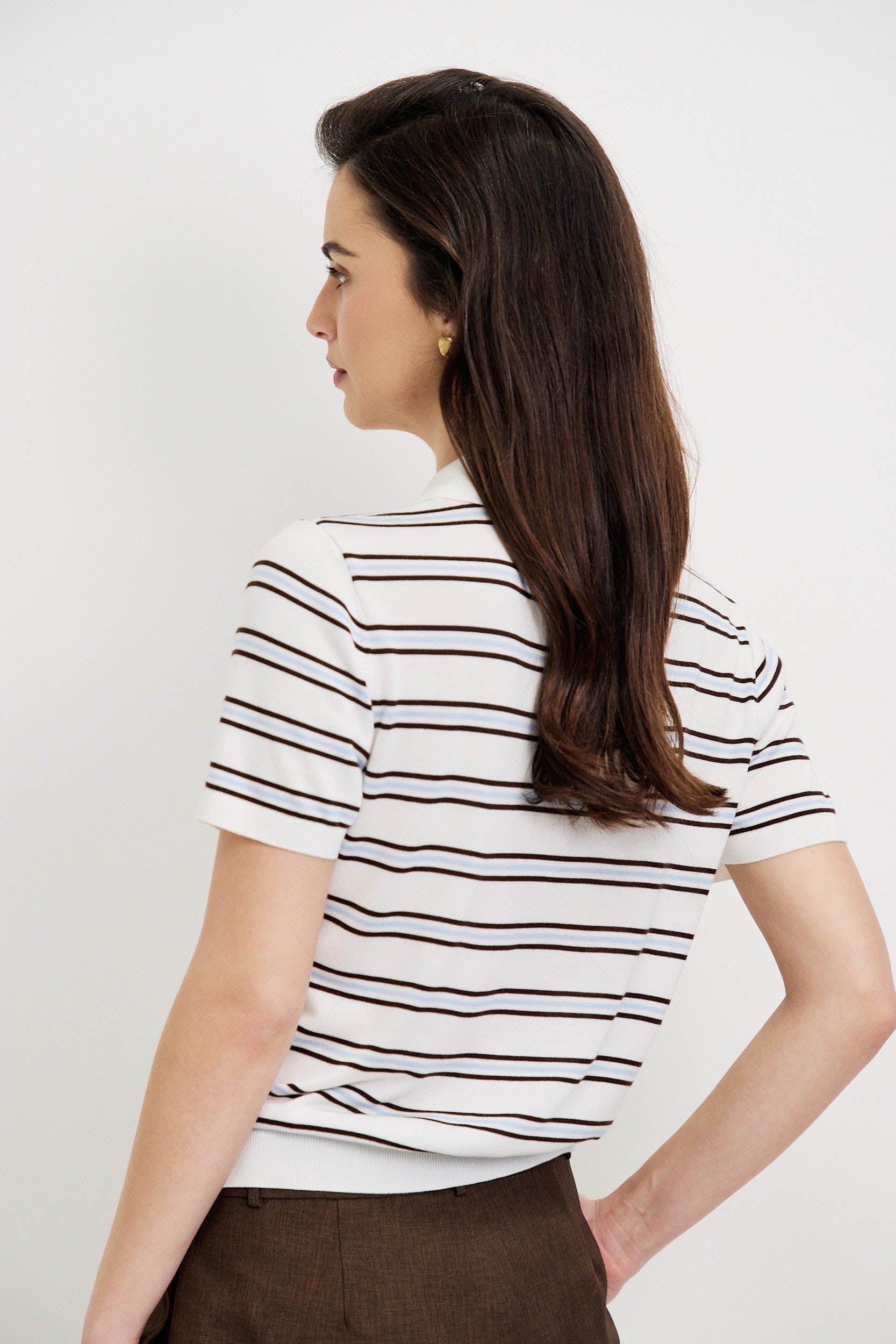 LYOCELL STRIPE POLO
